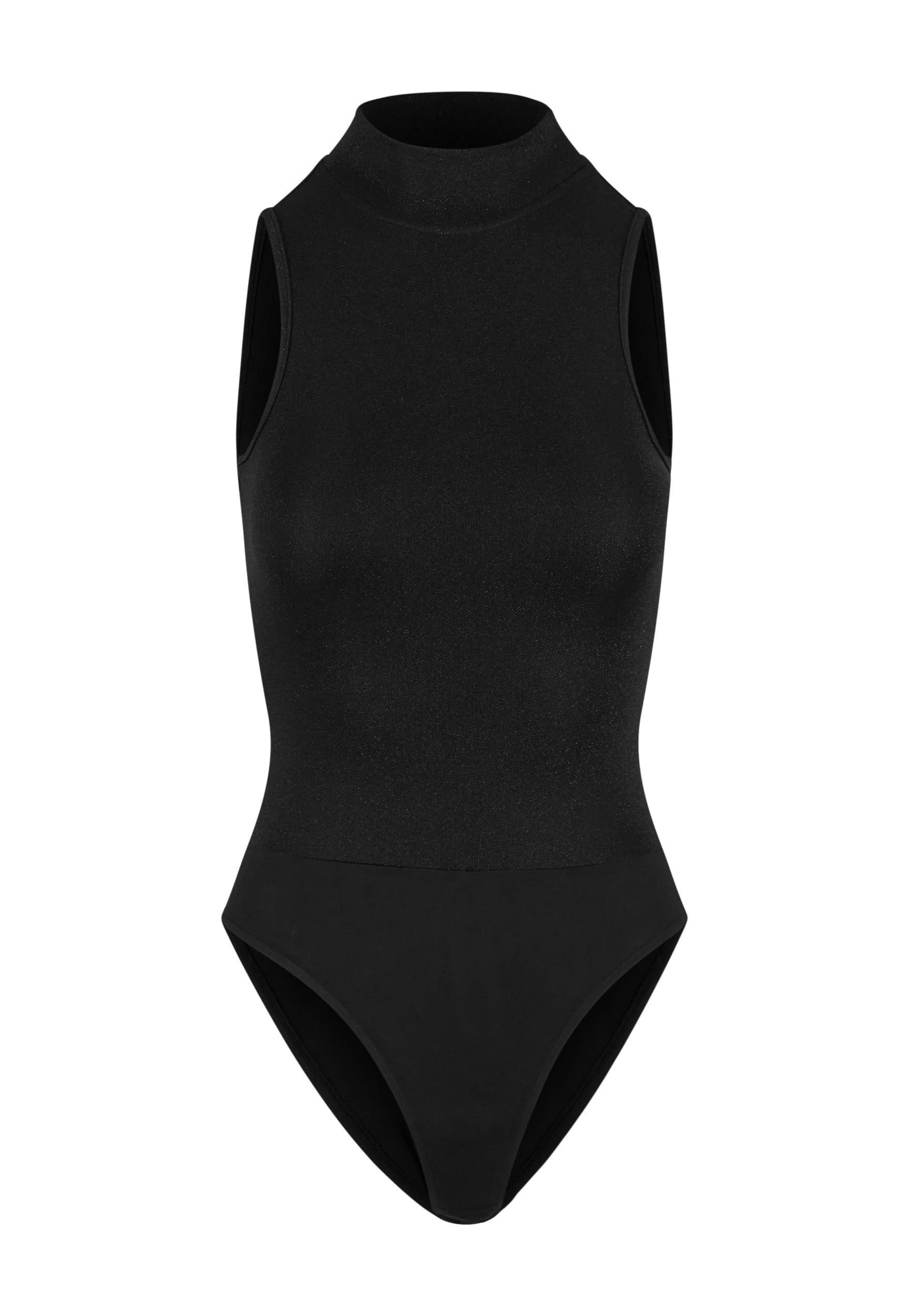 Urban Classics - Ladies Glitter High Neck Black - Body | Women-Image