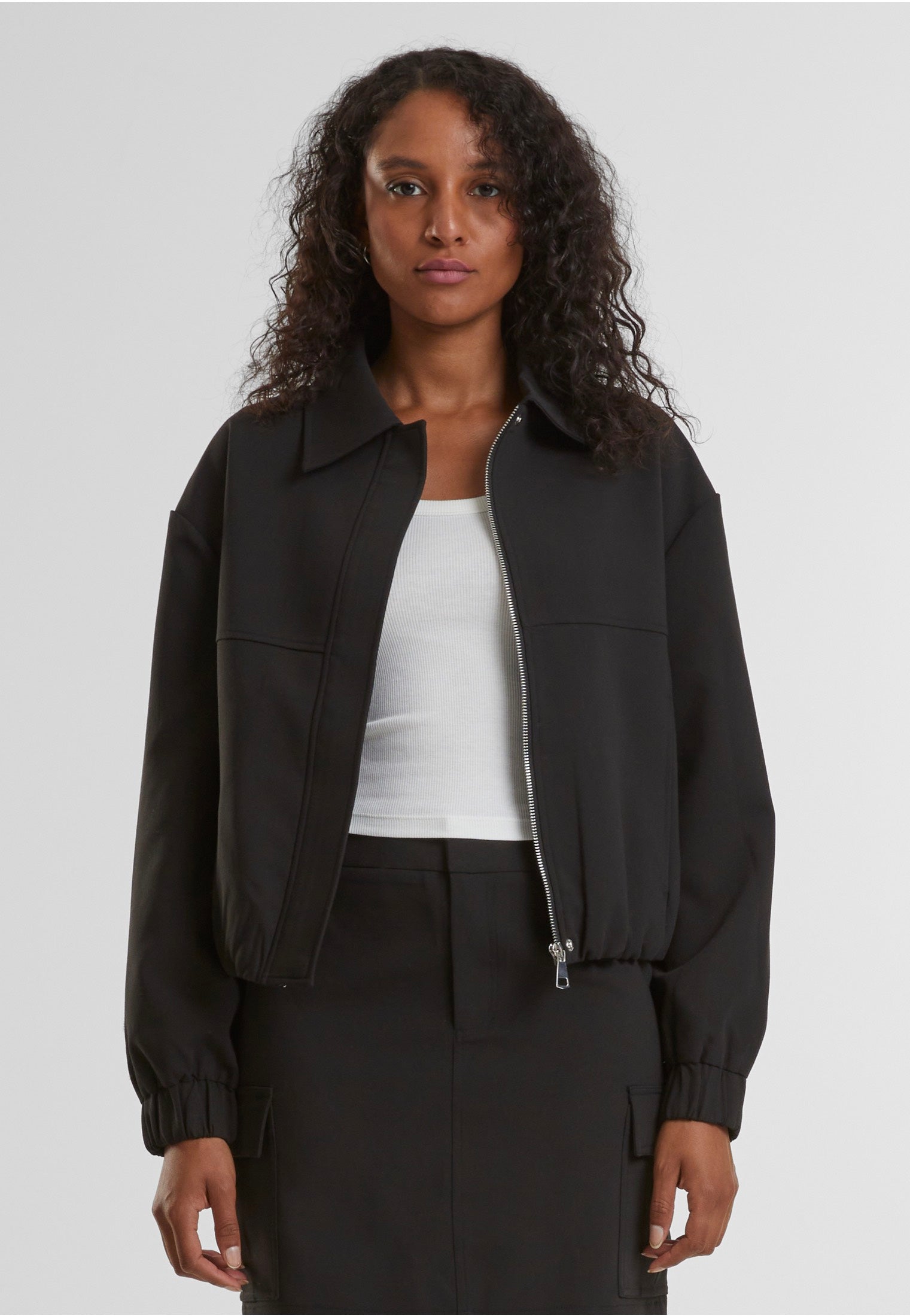Urban Classics - Ladies Short Blouson Black - Jacket | Women-Image