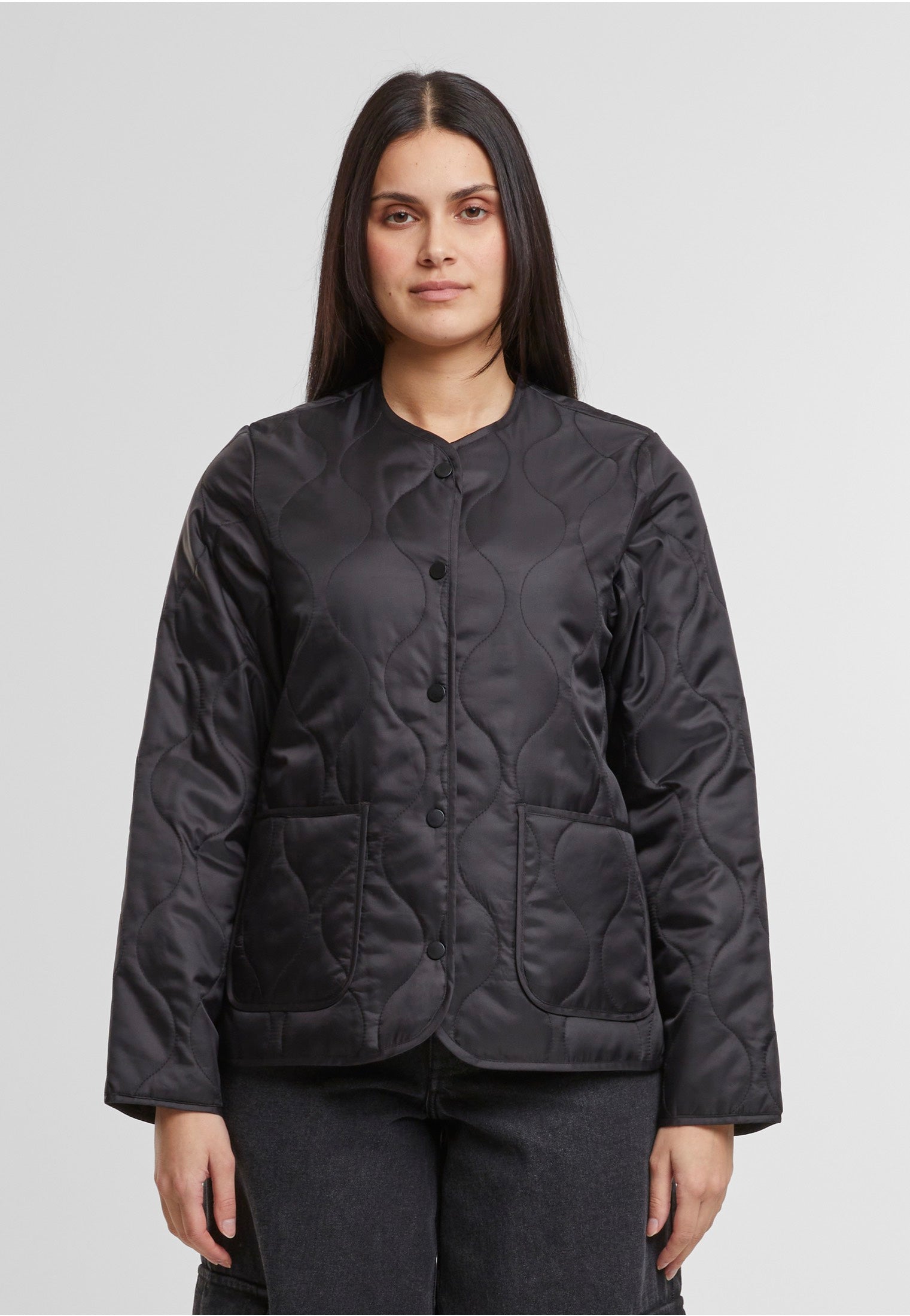 Urban Classics - Ladies Quilted Black - Jacket | Women-Image