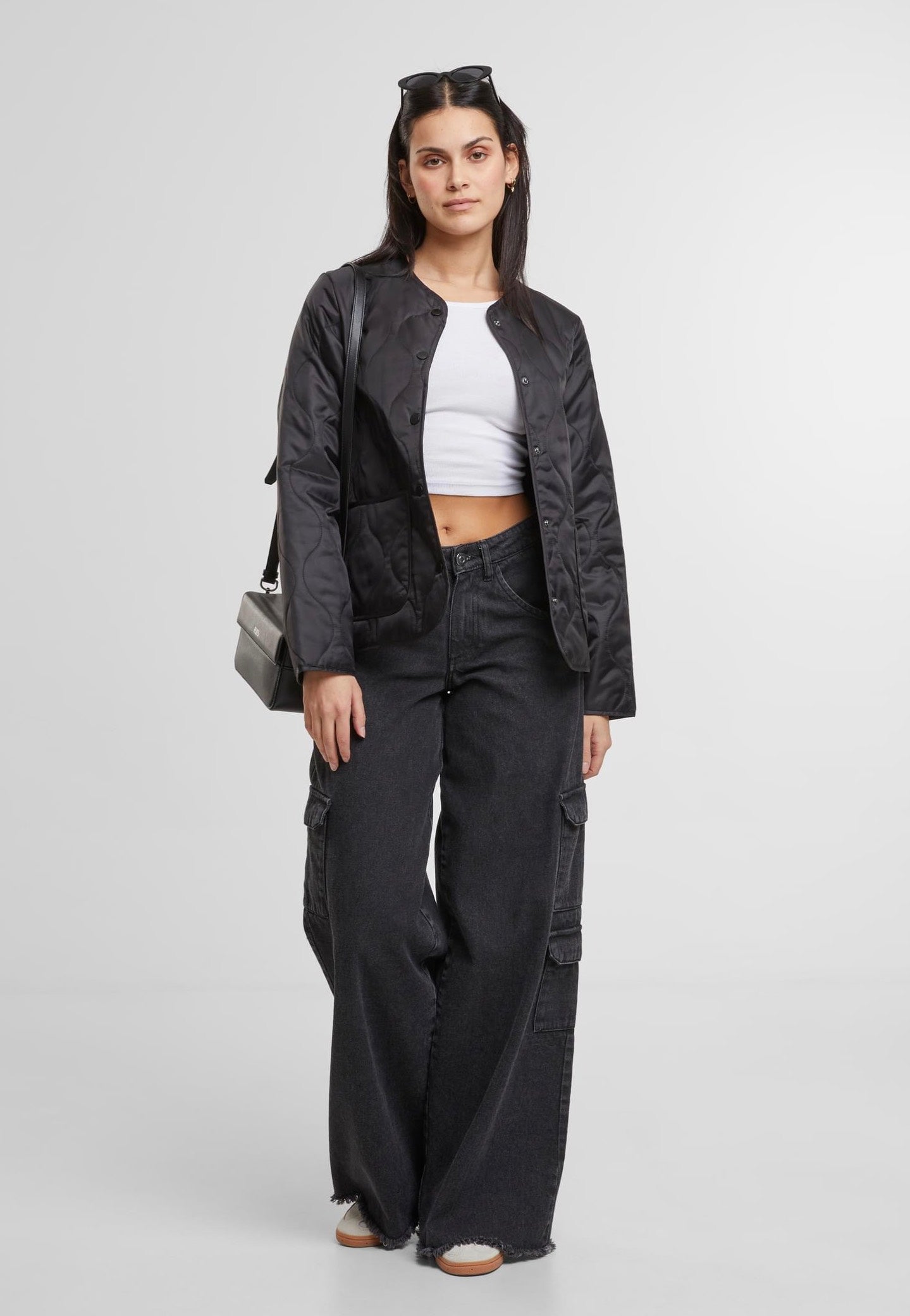 Urban Classics - Ladies Quilted Black - Jacket | Women-Image