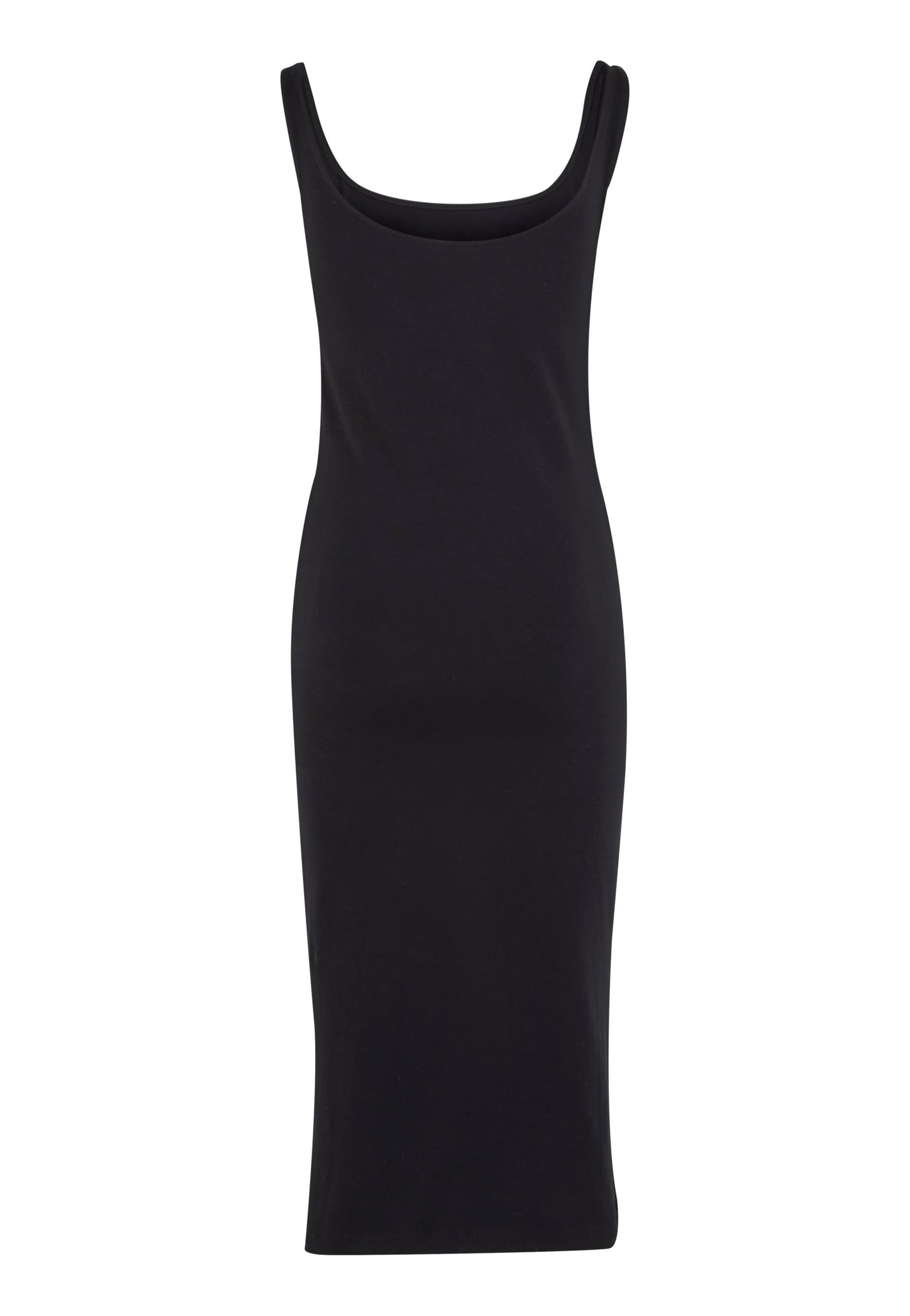 Urban Classics - Ladies Basic Long Cotton Jersey Black - Dress | Women-Image