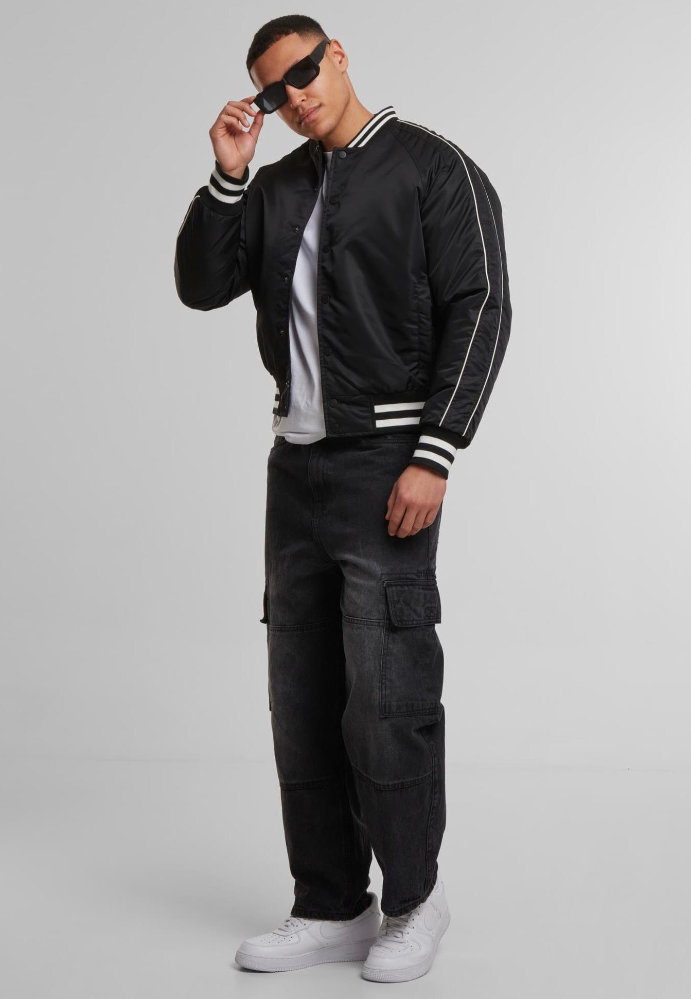 Urban Classics - Racer Bomber Black - Jacket | Men-Image