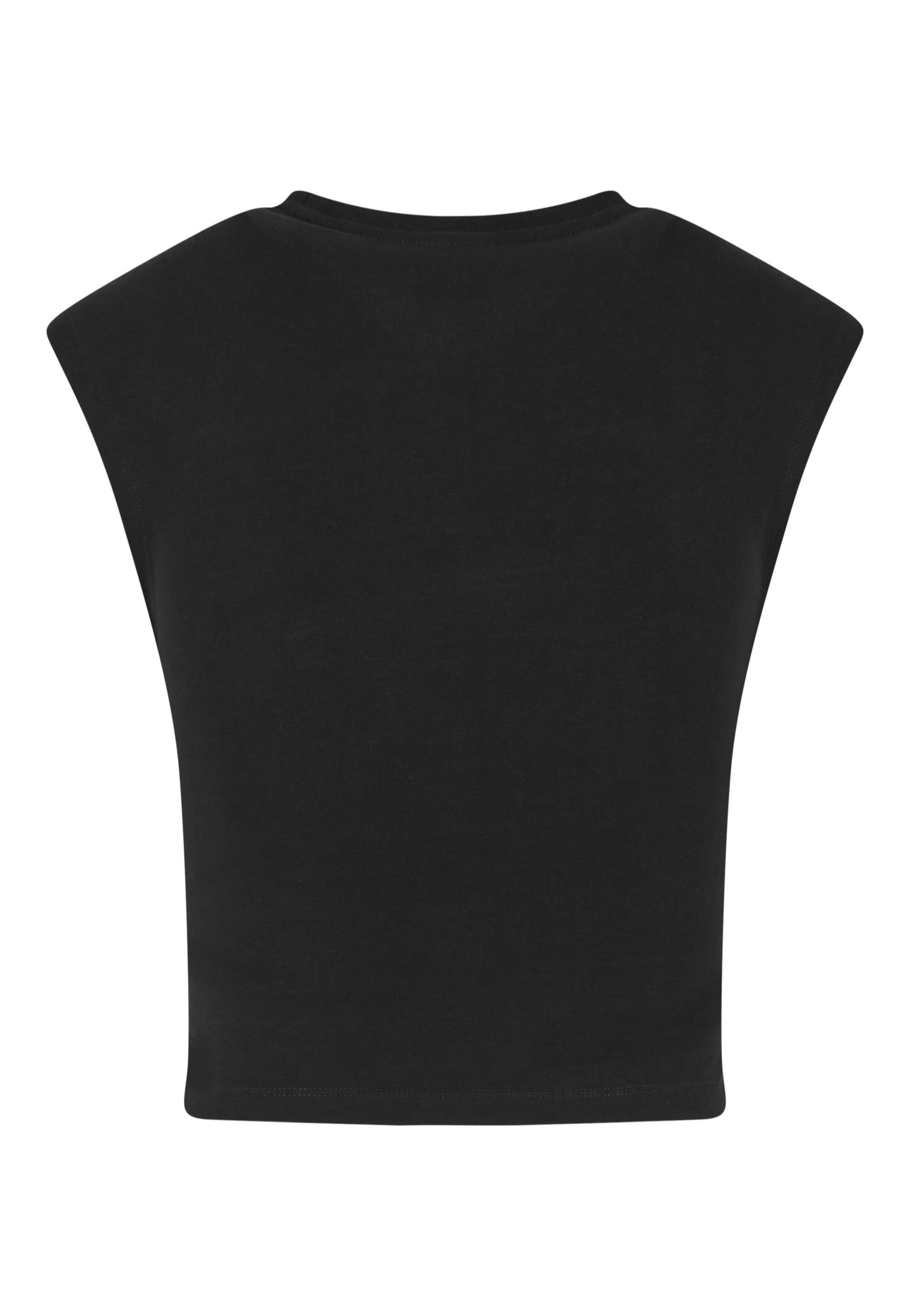Urban Classics - Ladies Cropped Wrapped Black - Top | Women-Image