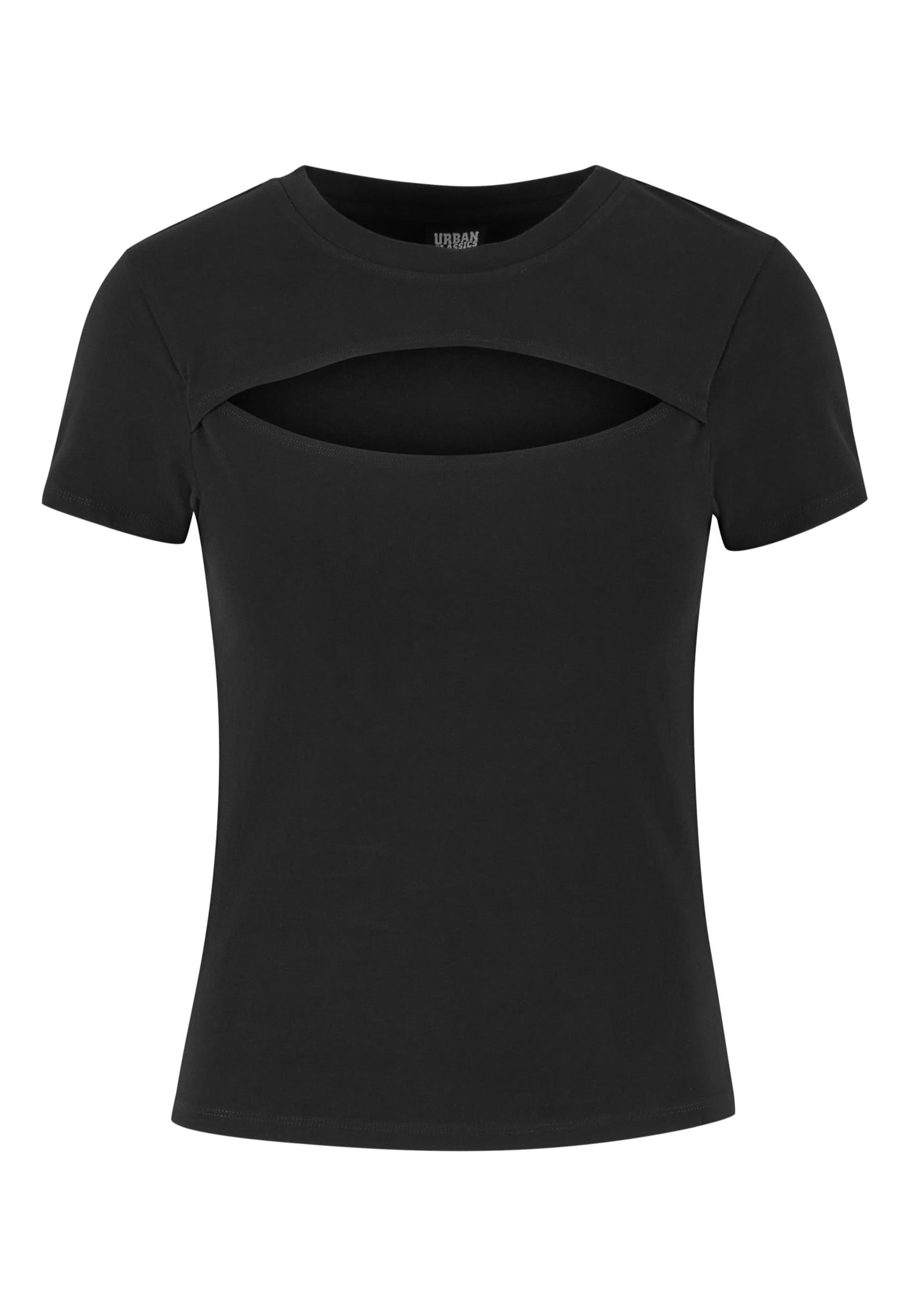 Urban Classics - Ladies Short Cut Out Black - T-Shirt | Women-Image