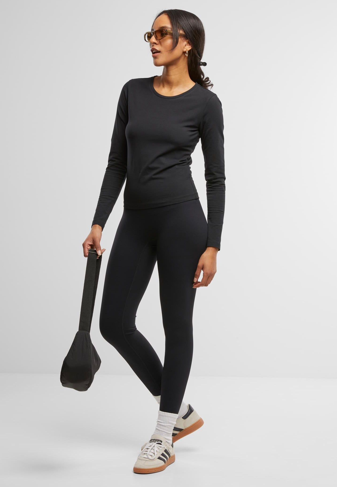 Urban Classics - Ladies Basic Super Slim Black - Longsleeve | Women-Image
