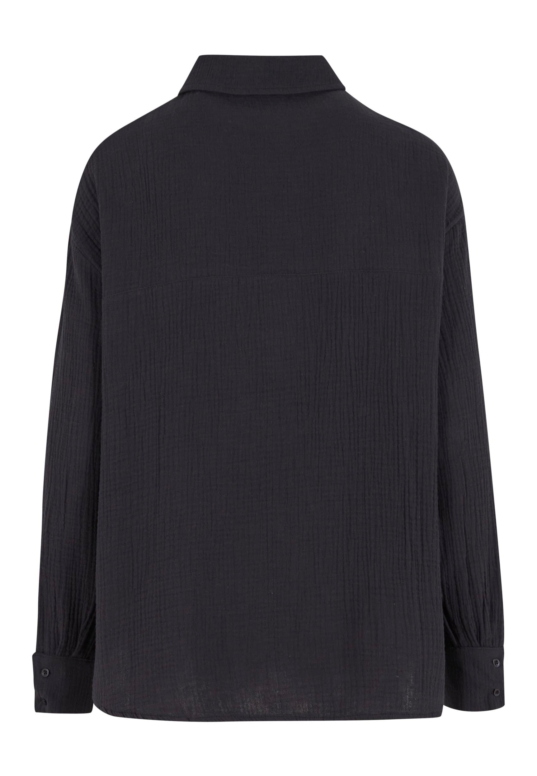 Urban Classics - Ladies Oversized Musselin Black - Blouse | Women-Image