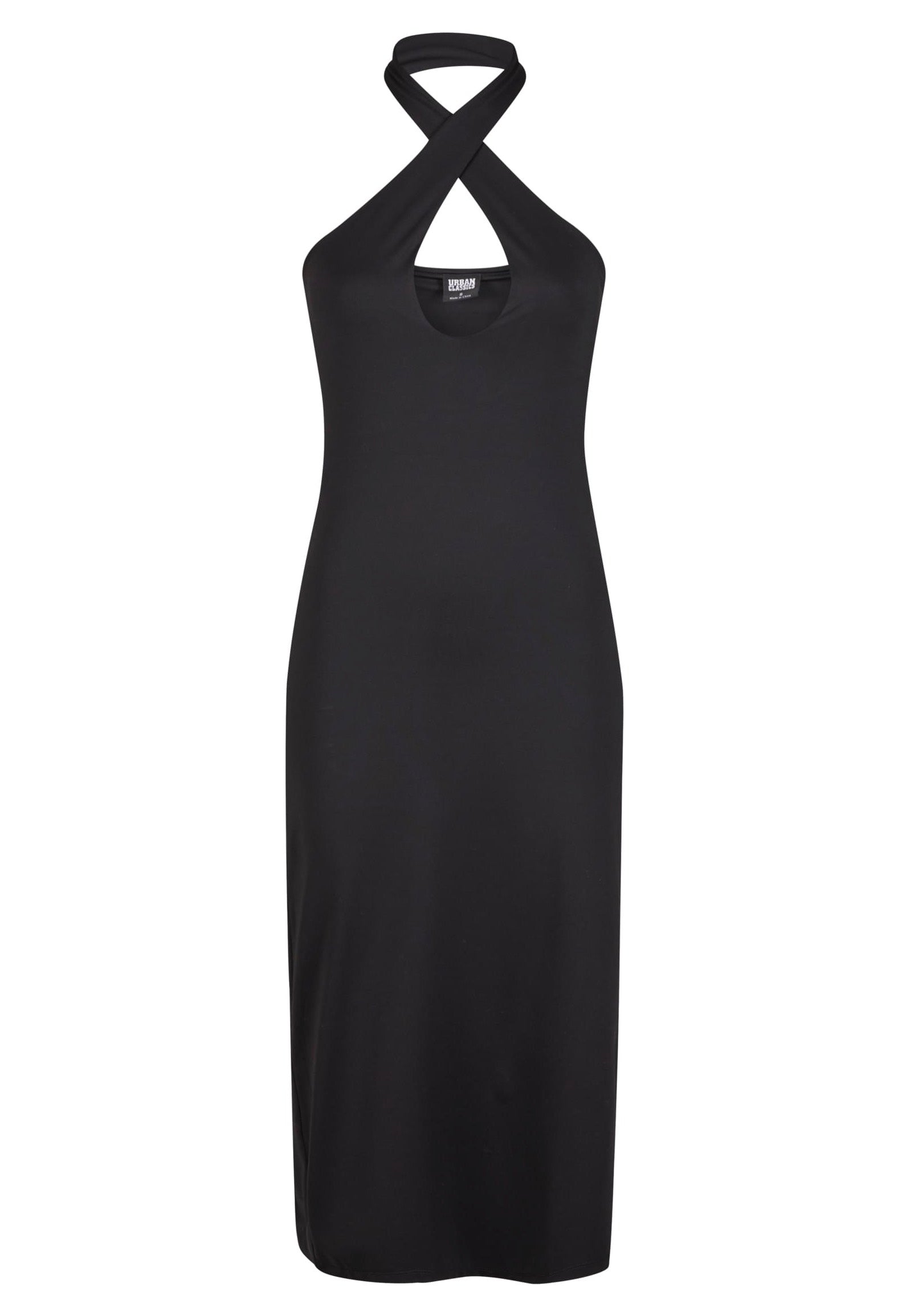 Urban Classics - Ladies Crossed Neckholder Black - Dress | Women-Image