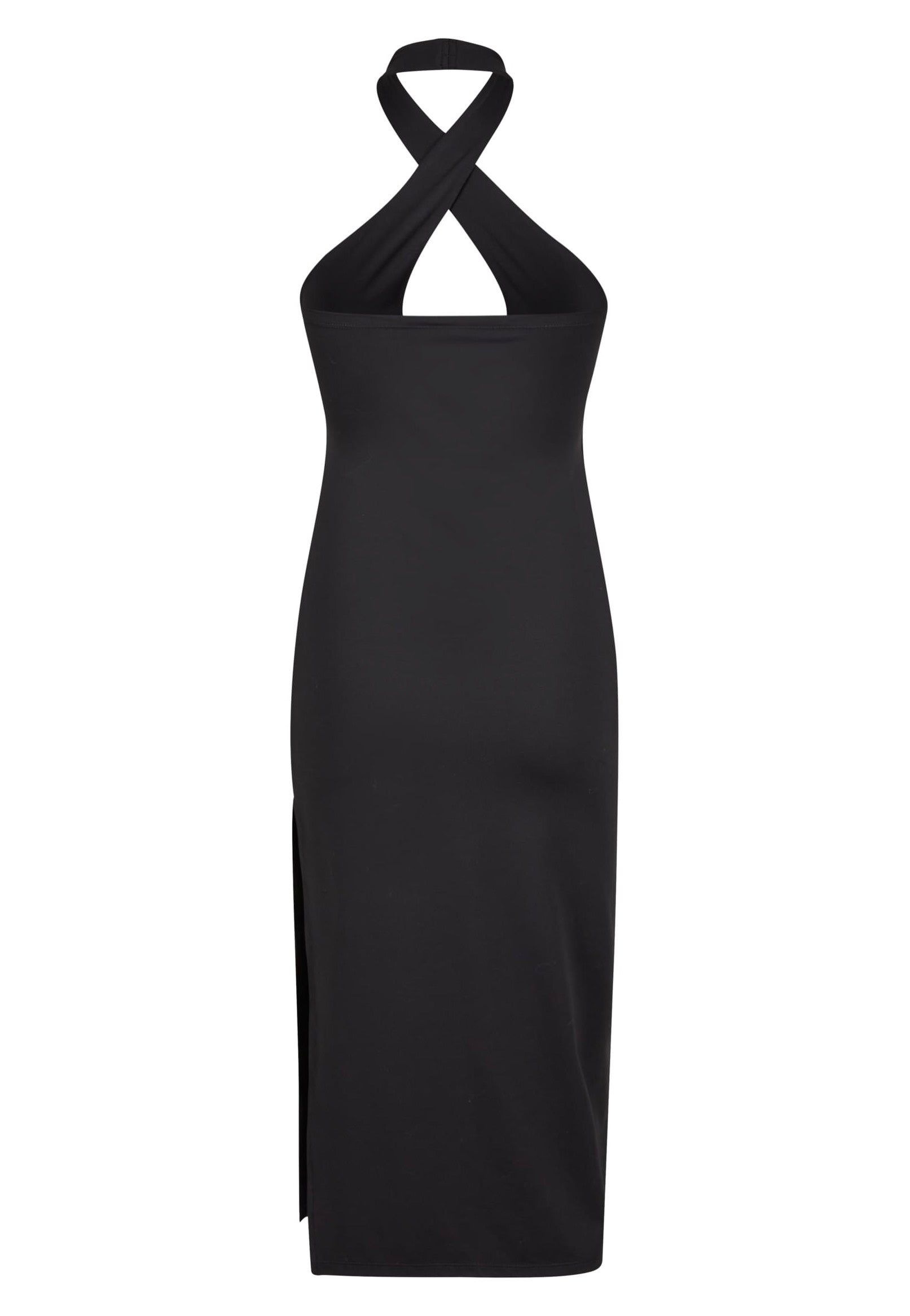 Urban Classics - Ladies Crossed Neckholder Black - Dress | Women-Image