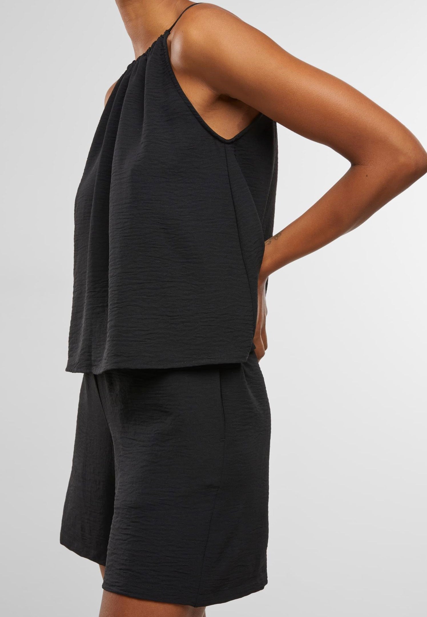 Urban Classics - Ladies Structured Black - Shorts | Women-Image