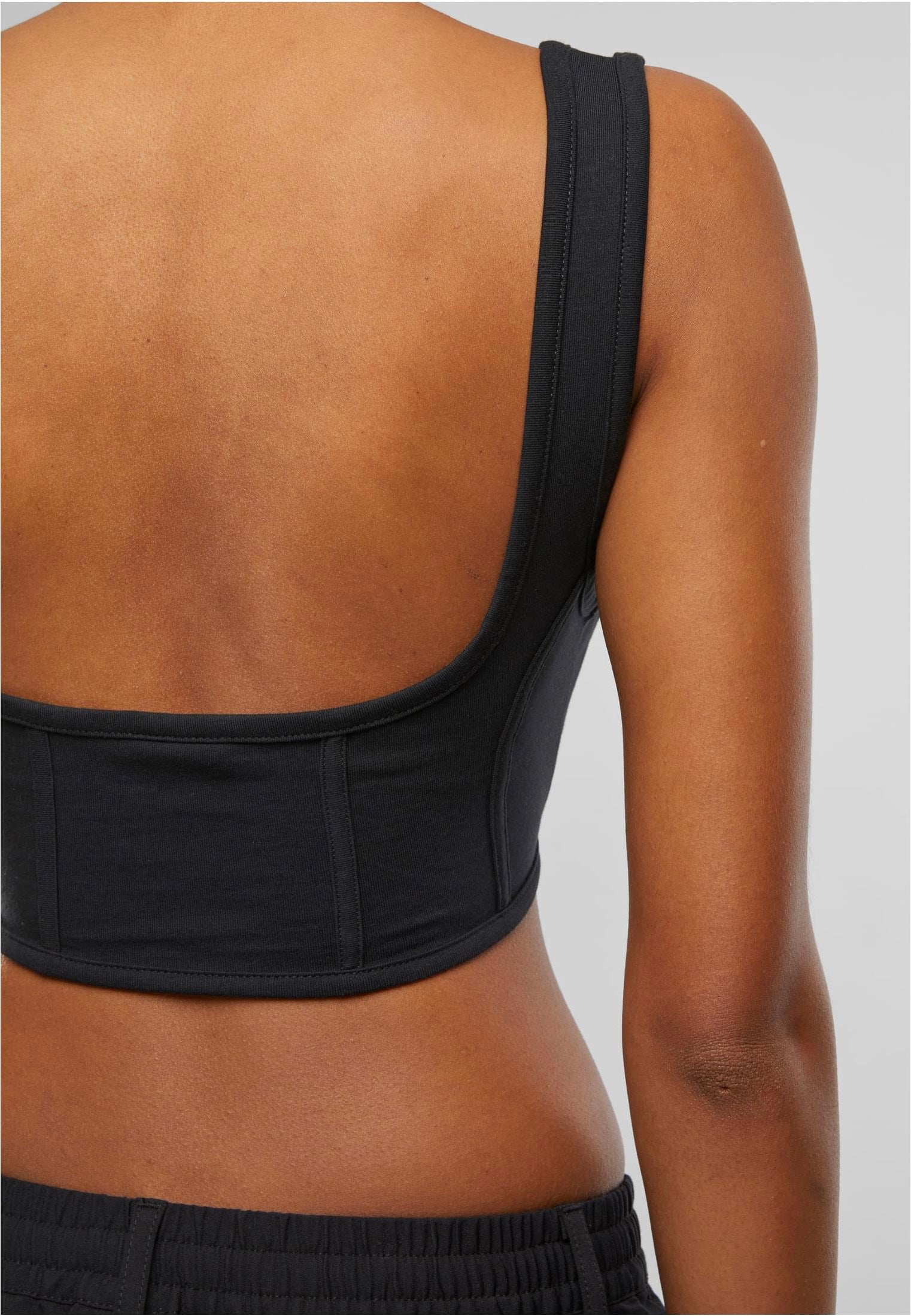 Urban Classics - Ladies Jersey Corsage Black - Top | Women-Image