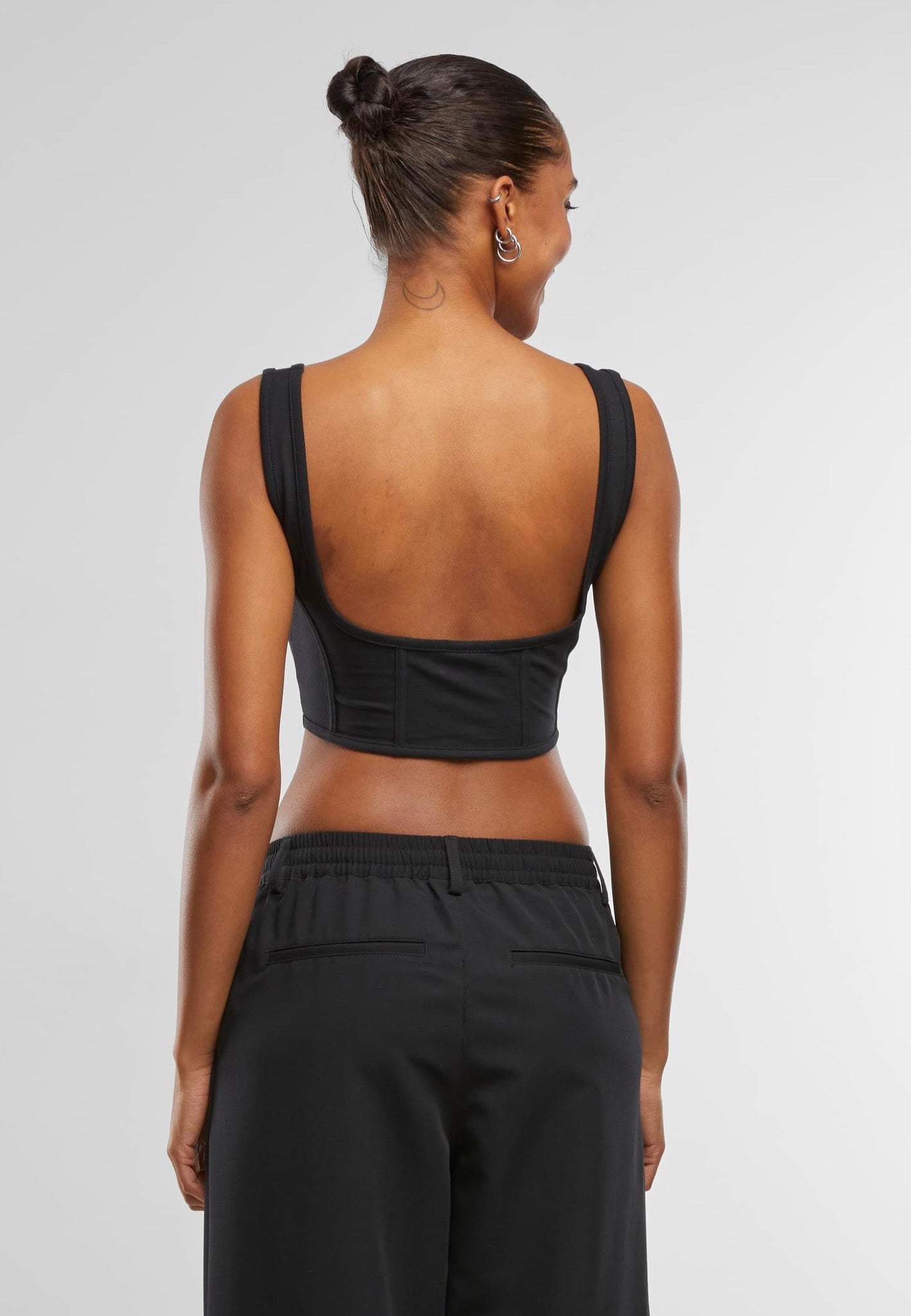 Urban Classics - Ladies Jersey Corsage Black - Top | Women-Image