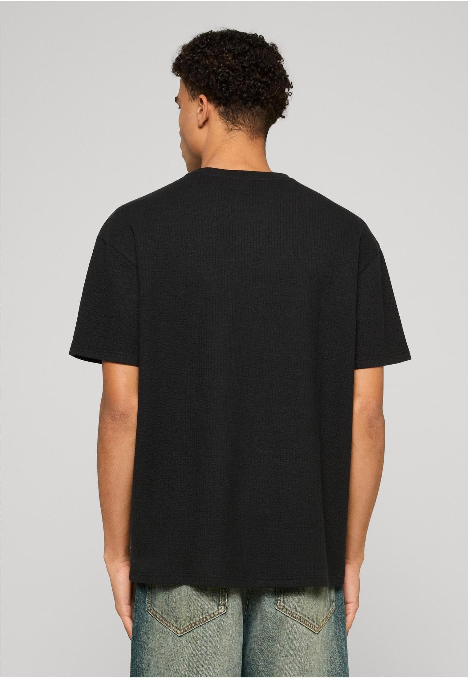 Urban Classics - Loose Fit Structured Black - T-Shirt | Men-Image
