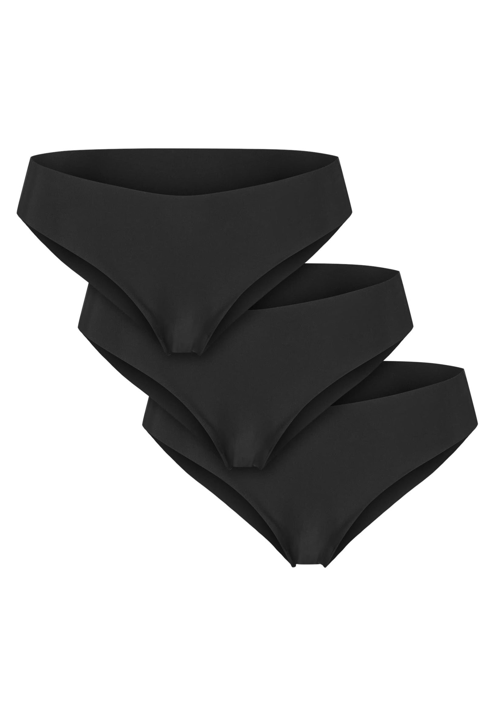Urban Classics - Ladies Lasercut Brazilian Pack Of 3 Black - Panties | Women-Image