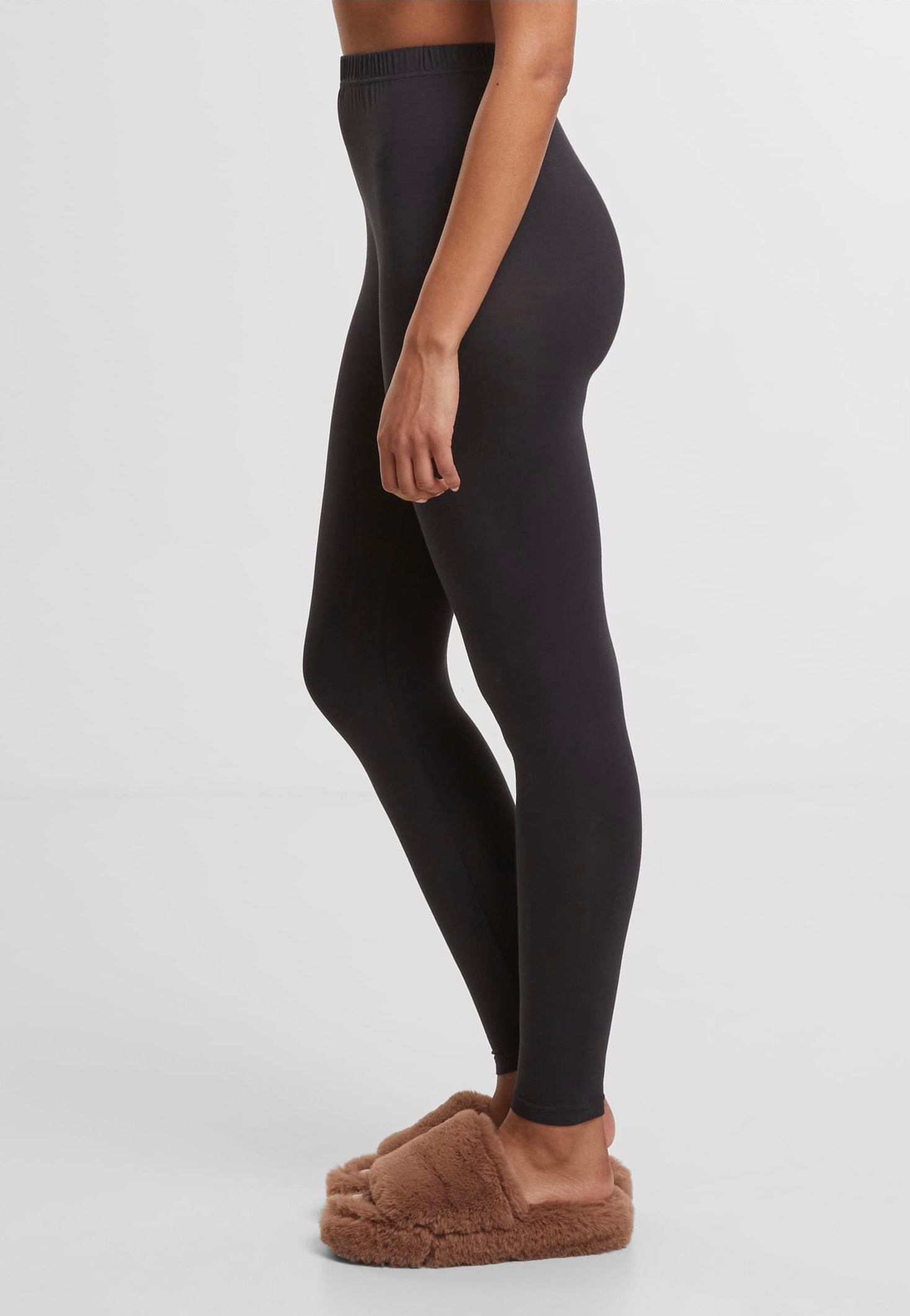 Urban Classics - Ladies Bamboo Pack Of 2 Black+Black - Leggings | Women-Image