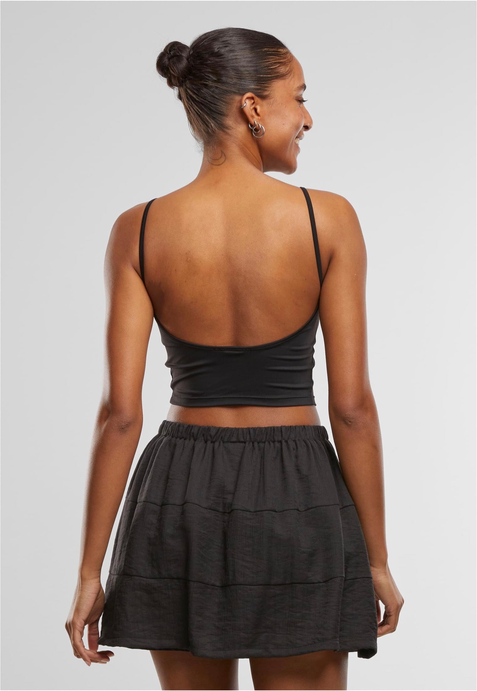 Urban Classics - Ladies Basic Top Low Back Neckline Black - Top | Women-Image