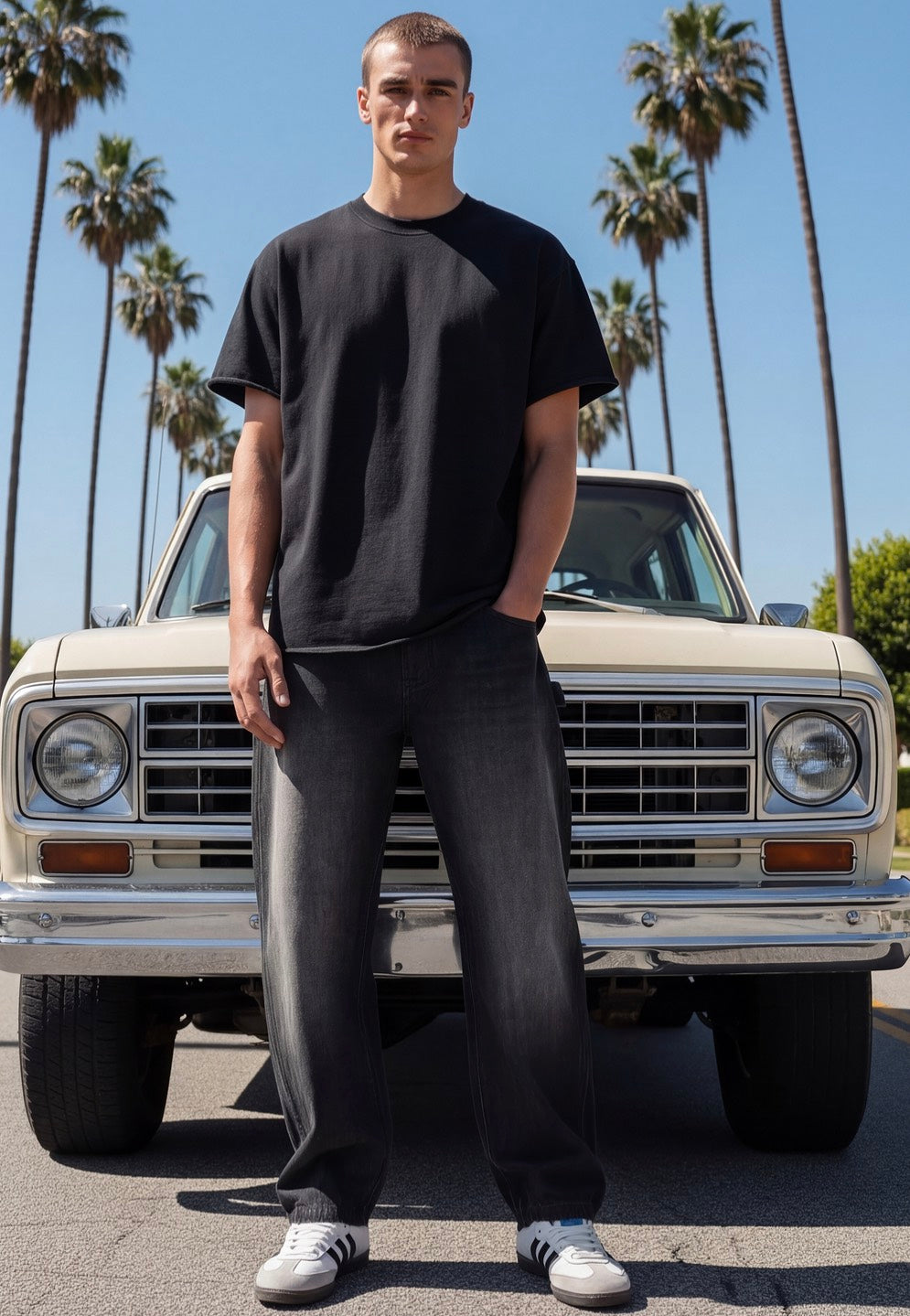 Urban Classics - Vintage Washed Black - T-Shirt | Men-Image