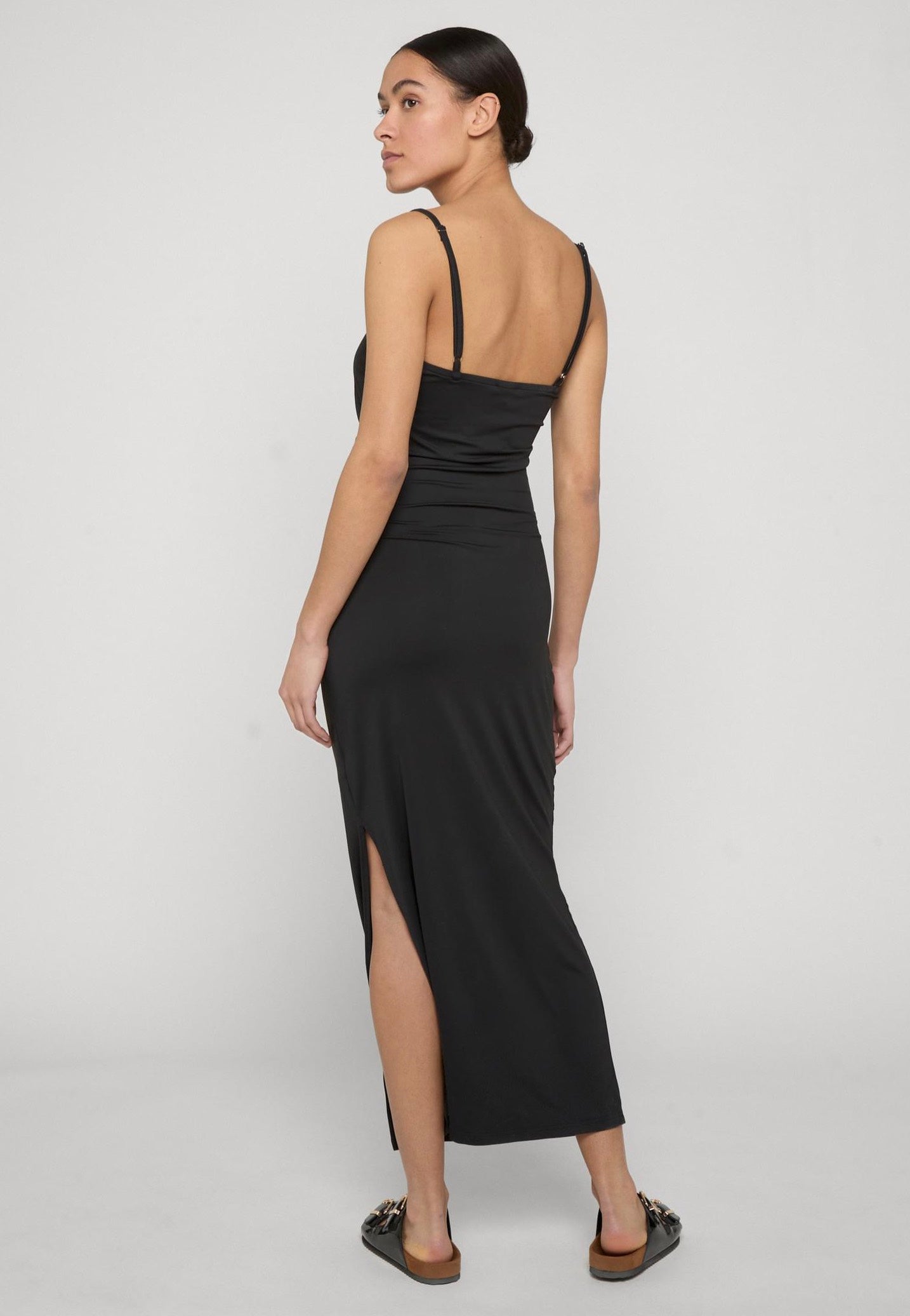 Urban Classics - Ladies Long Spaghetti Black - Dress | Women-Image