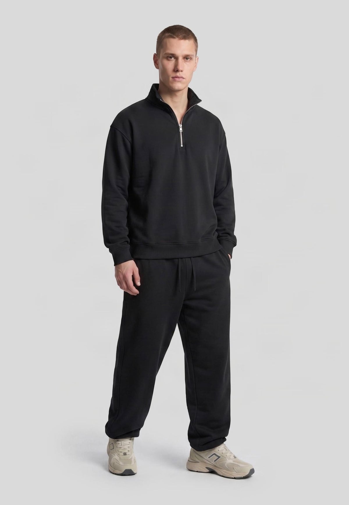Urban Classics Fluffy Loose Fit Black Troyer