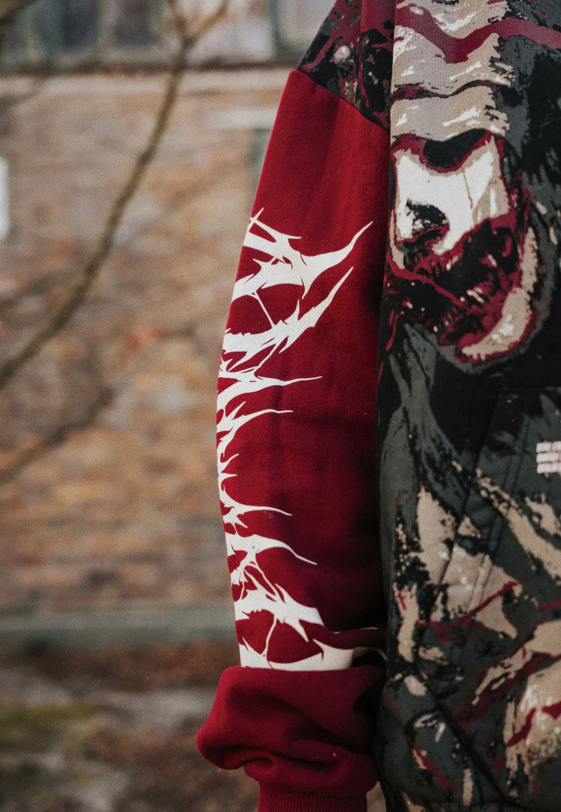 Stay Cold Apparel - Tears Of God Heavy Oversized Black/Red - Hoodie | Neutral-Image