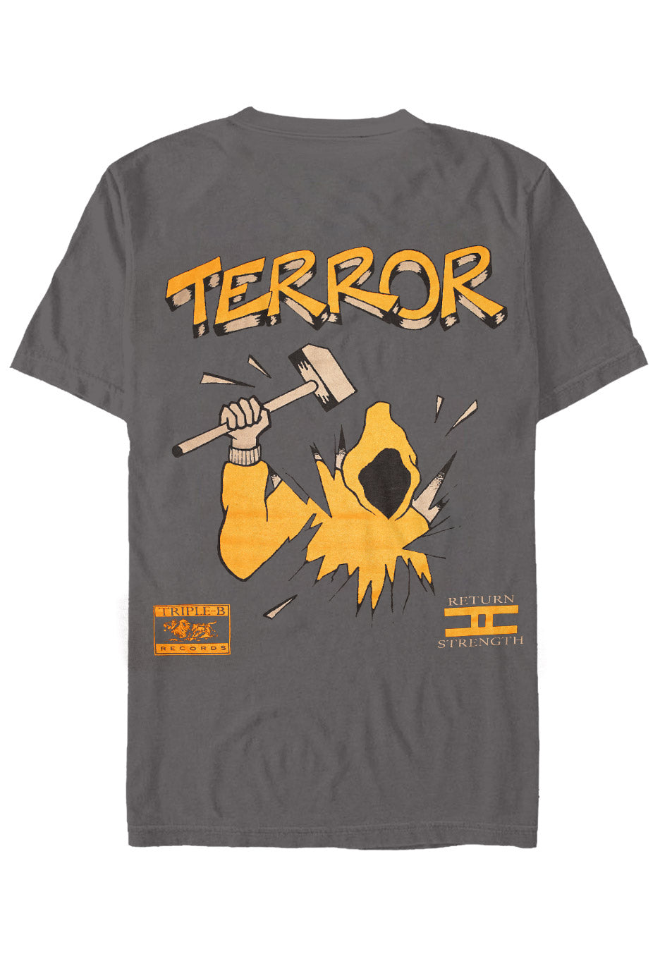 Terror - Hooded Guy Charcoal - T-Shirt