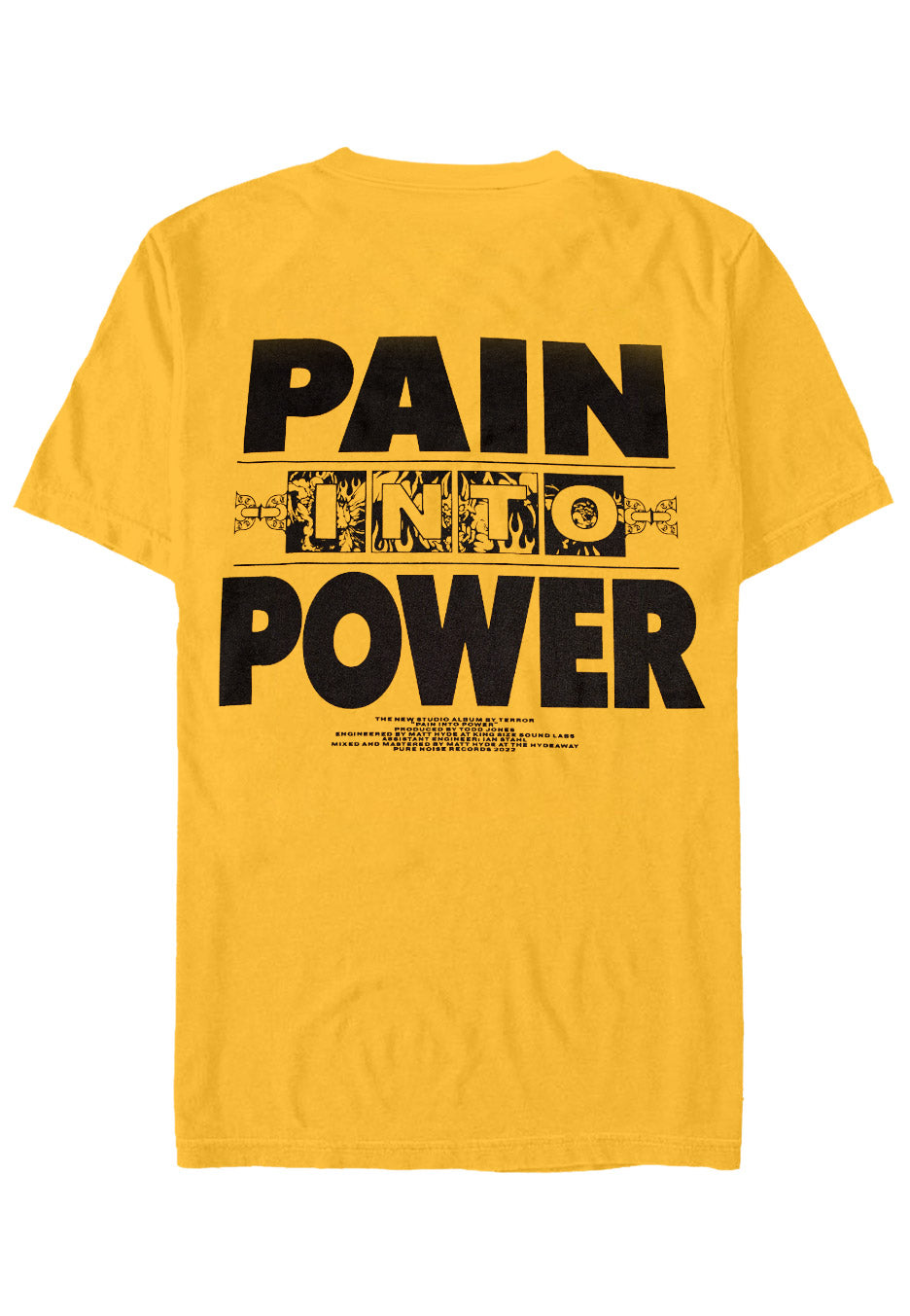 Terror - Pain Into Power Yellow - T-Shirt