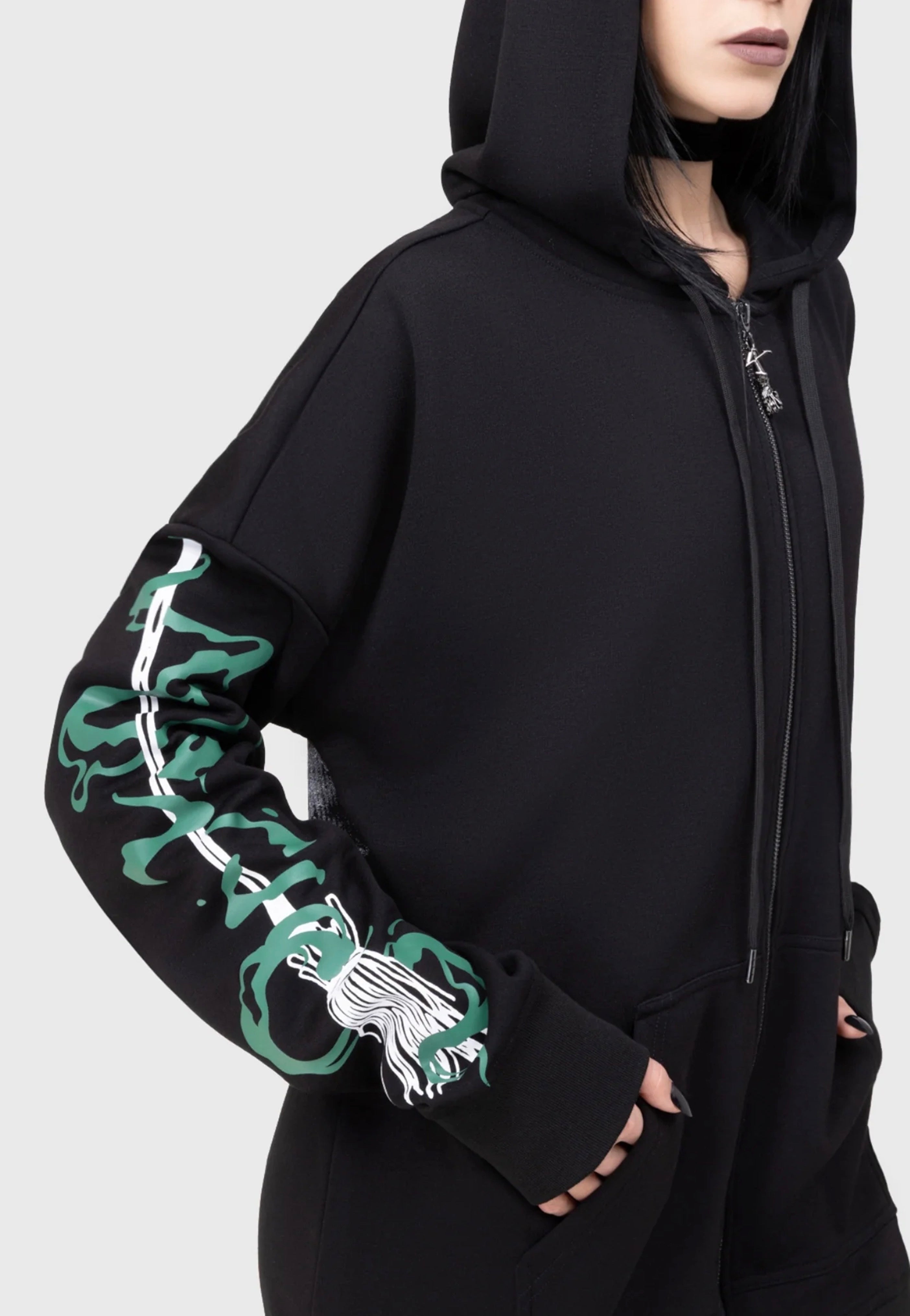 Killstar x Wizard Of OZ - The Witch Is Dead Black - Zipper | Women-Image