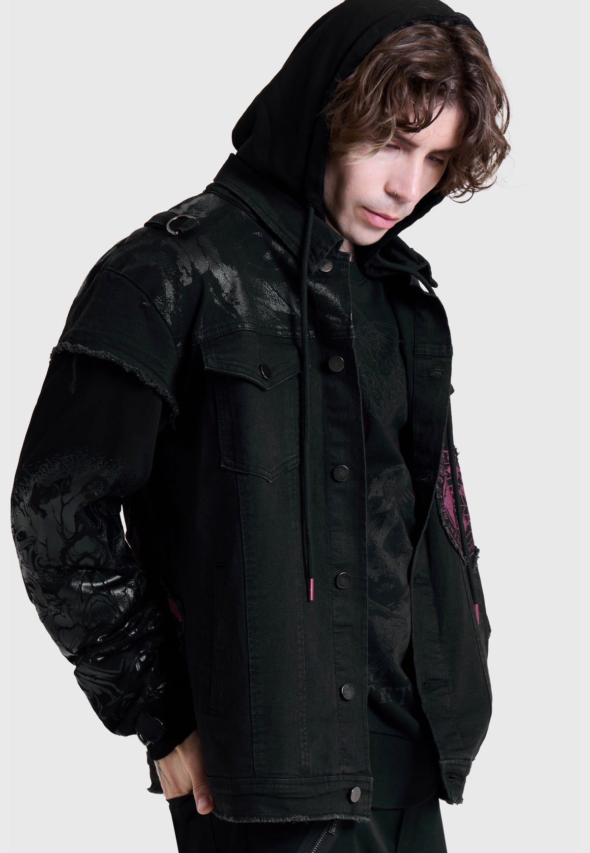 Killstar x Motionless in White The Worst In Me Black Jeansjacke