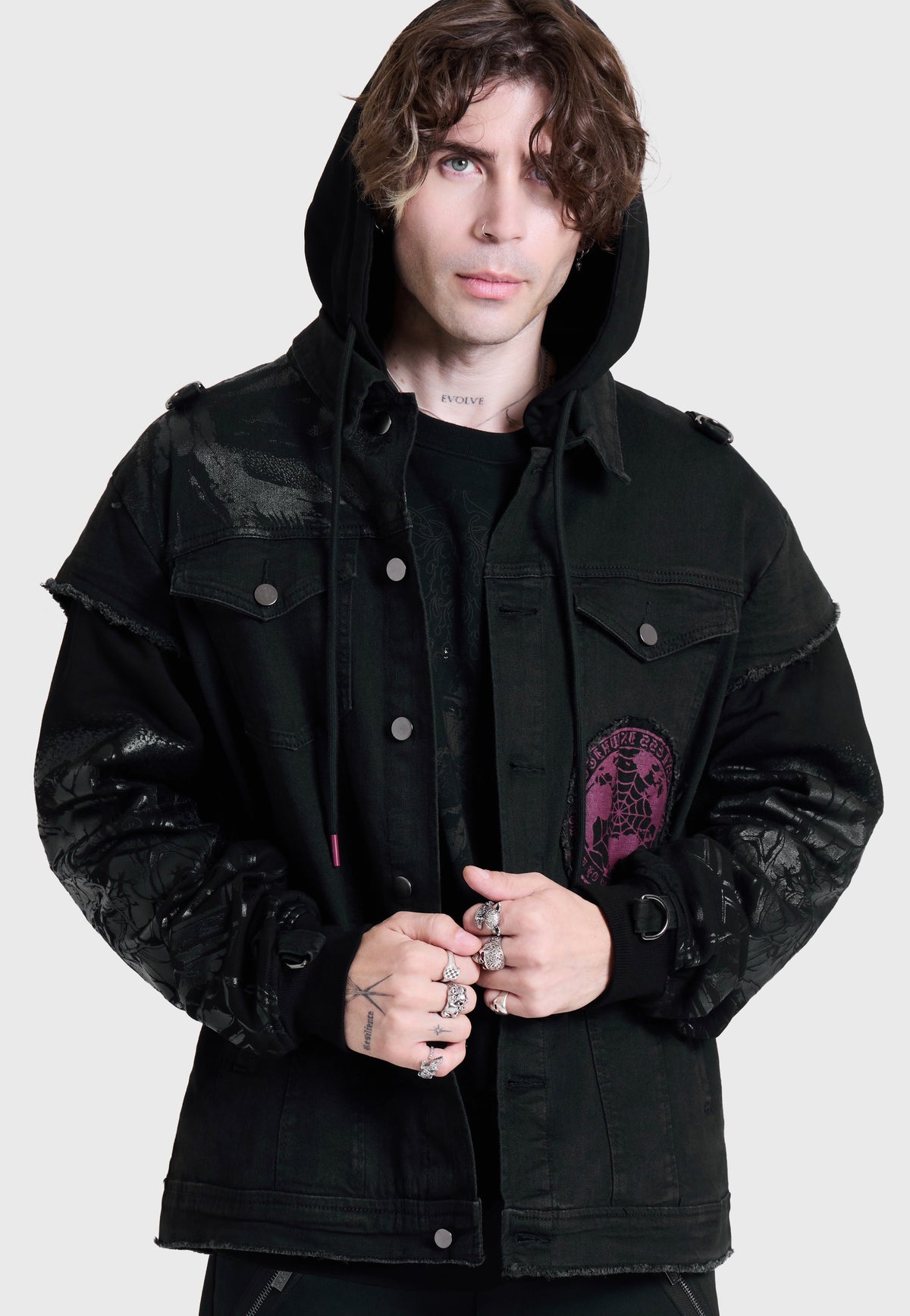 Killstar x Motionless in White The Worst In Me Black Jeansjacke