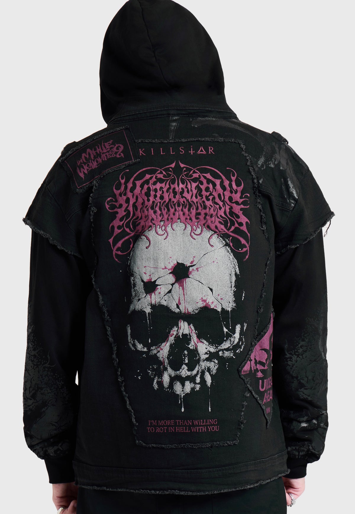 Killstar x Motionless in White The Worst In Me Black Jeansjacke