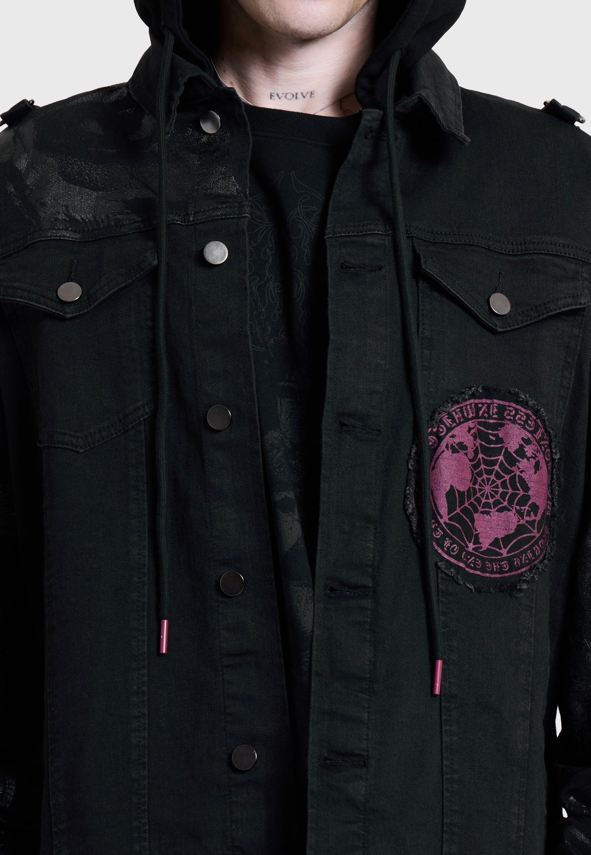 Killstar x Motionless in White The Worst In Me Black Jeansjacke