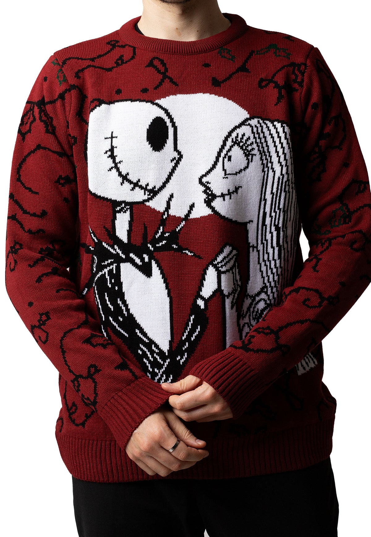 The Nightmare Before Christmas Jack And Sally Xmas Knit Pullover