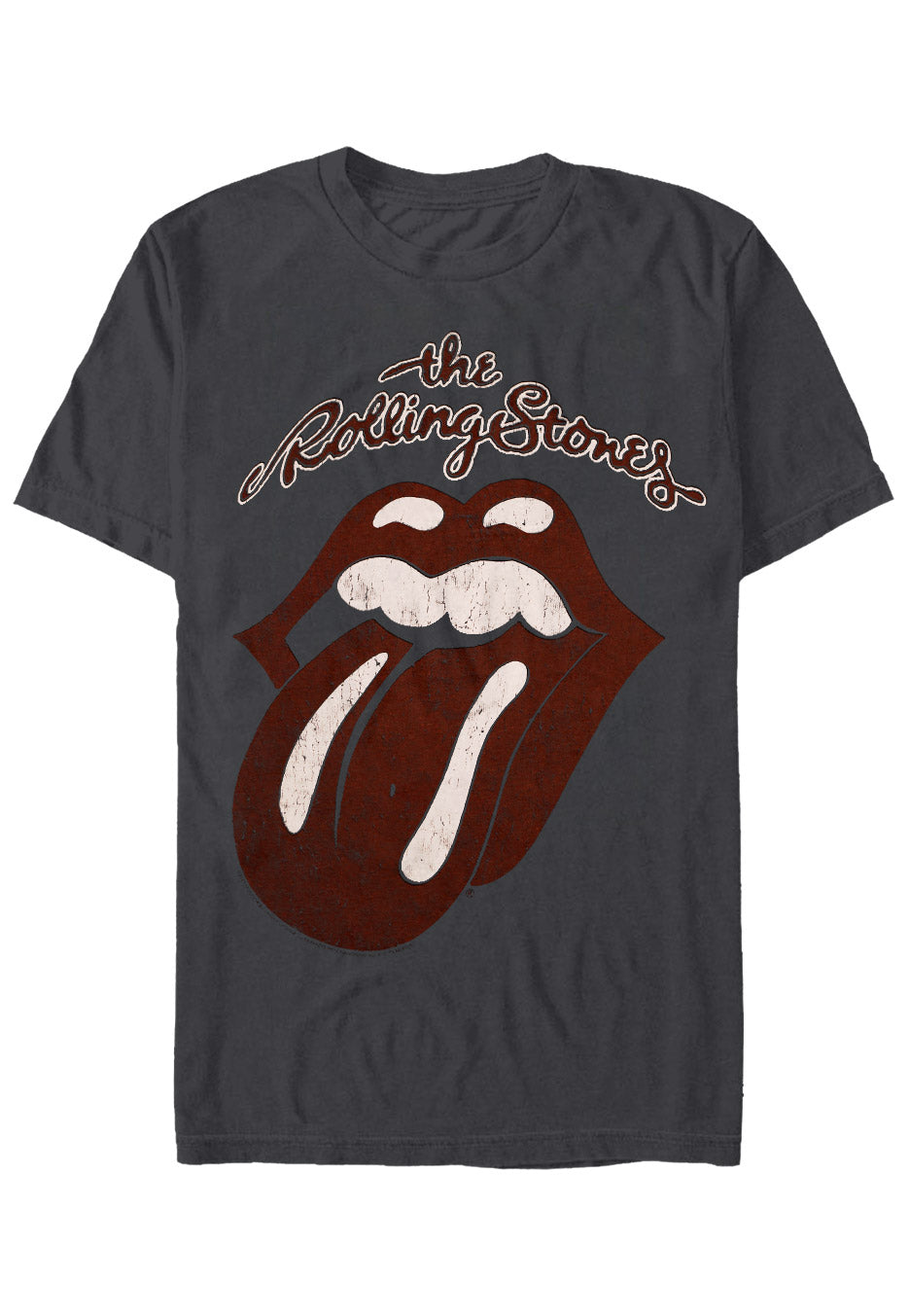 The Rolling Stones - Vintage Tongue Grey - T-Shirt | Nuclear Blast