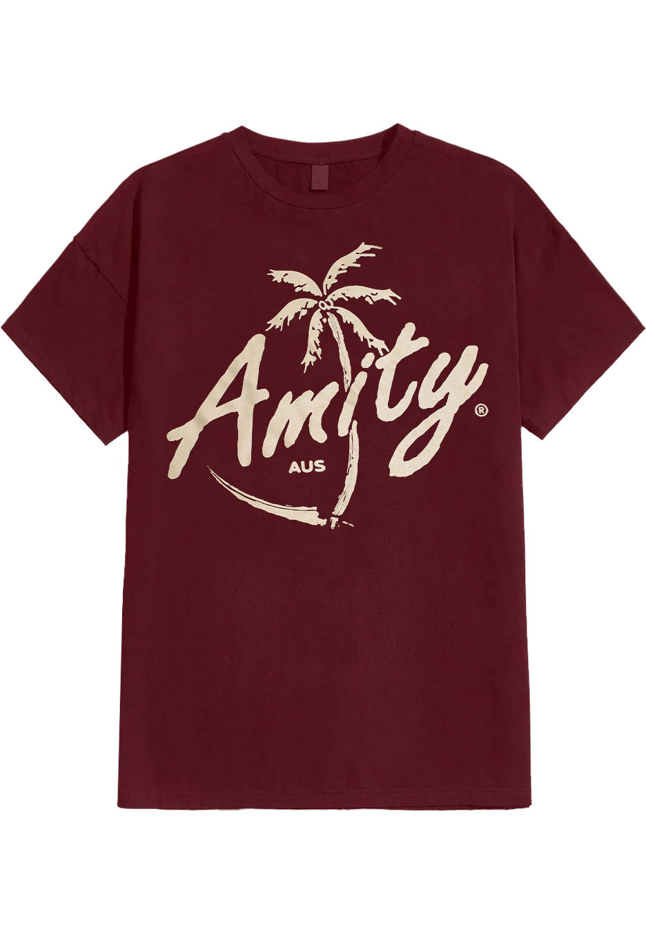 The Amity Affliction - Palm Maroon - T-Shirt | Neutral-Image