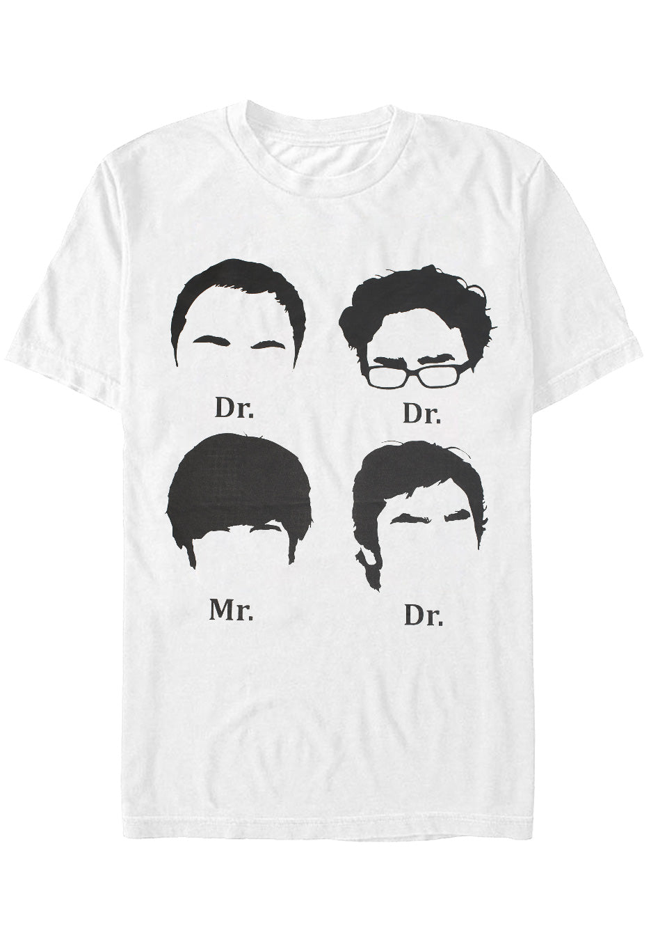 The Big Bang Theory - Prefix Heads White - T-Shirt | Neutral-Image
