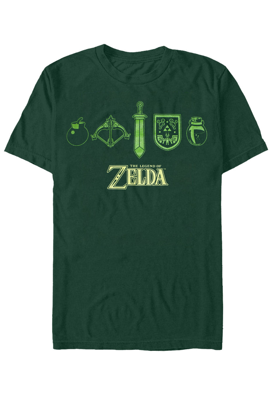 The Legend Of Zelda - Quest Essentials Green - T-Shirt | Neutral-Image