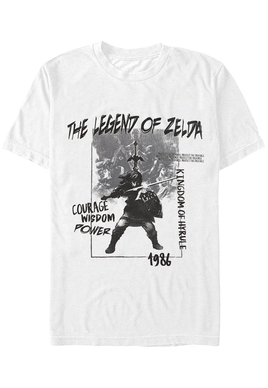 The Legend Of Zelda - Triforce Hero White - T-Shirt | Neutral-Image