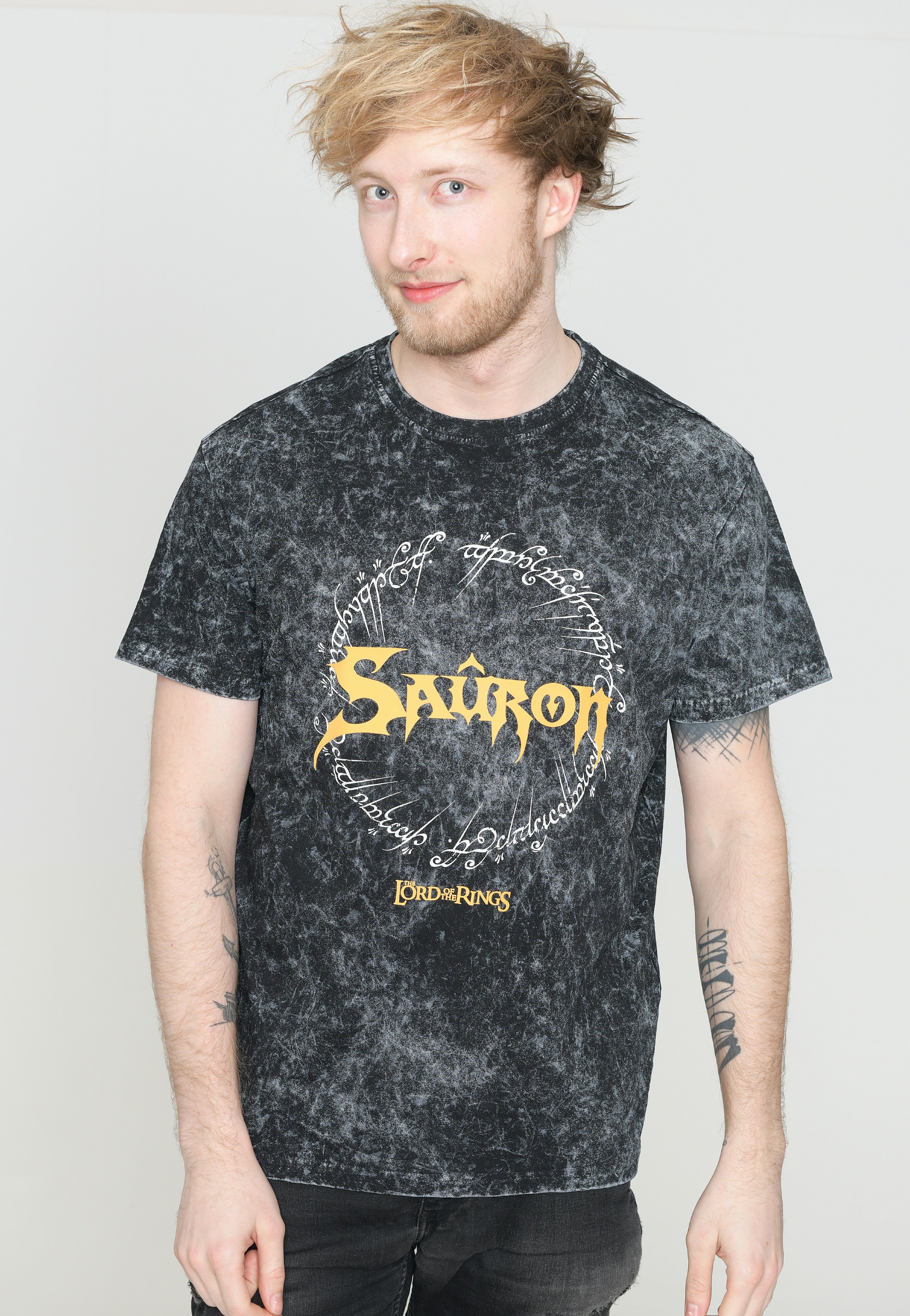 The Lord Of The Rings - Sauron Acid Wash - T-Shirt