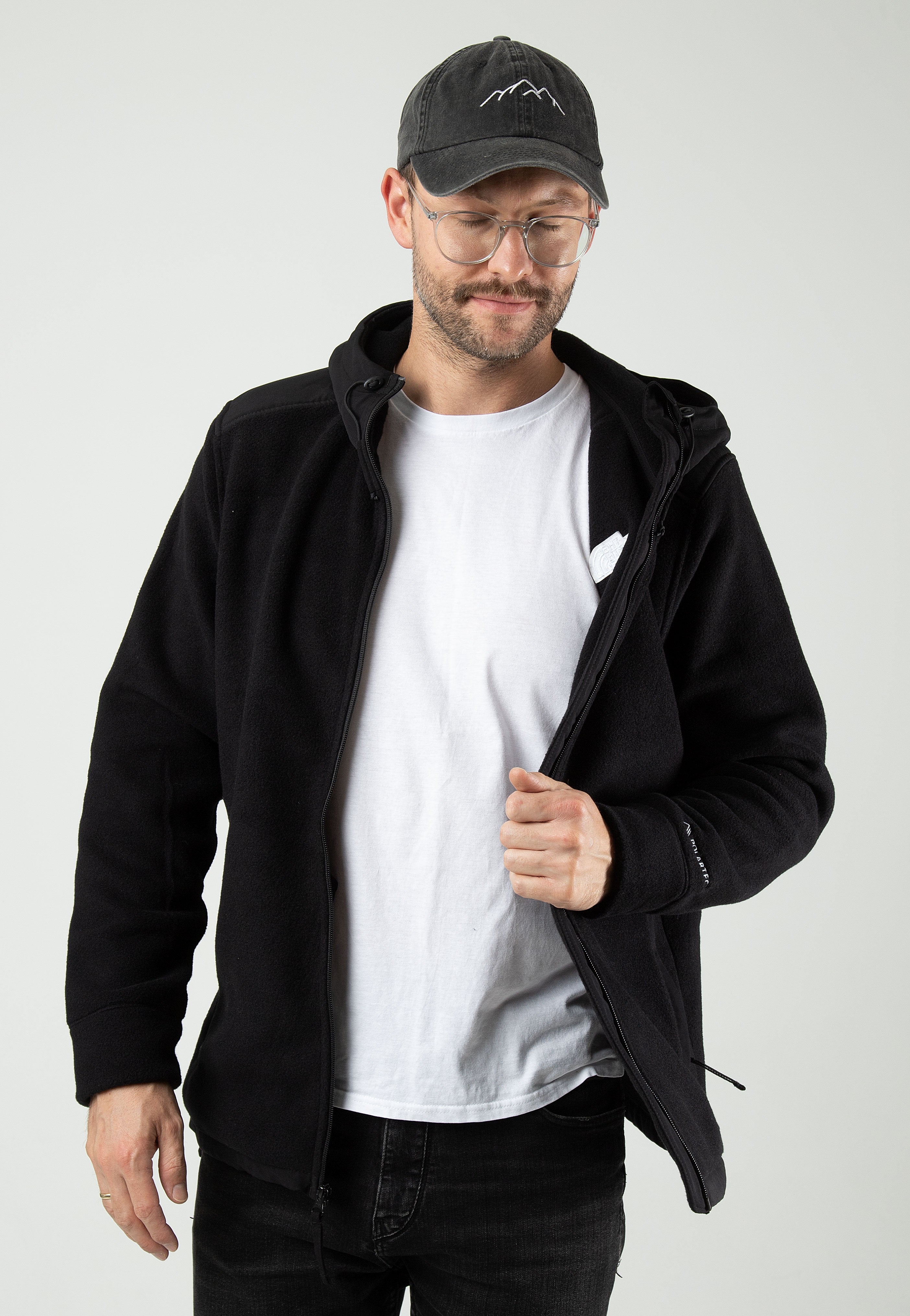 The North Face - Alpine Polartec 200 Hooded Tnf Black/Tnf Black - Jacket | Men-Image
