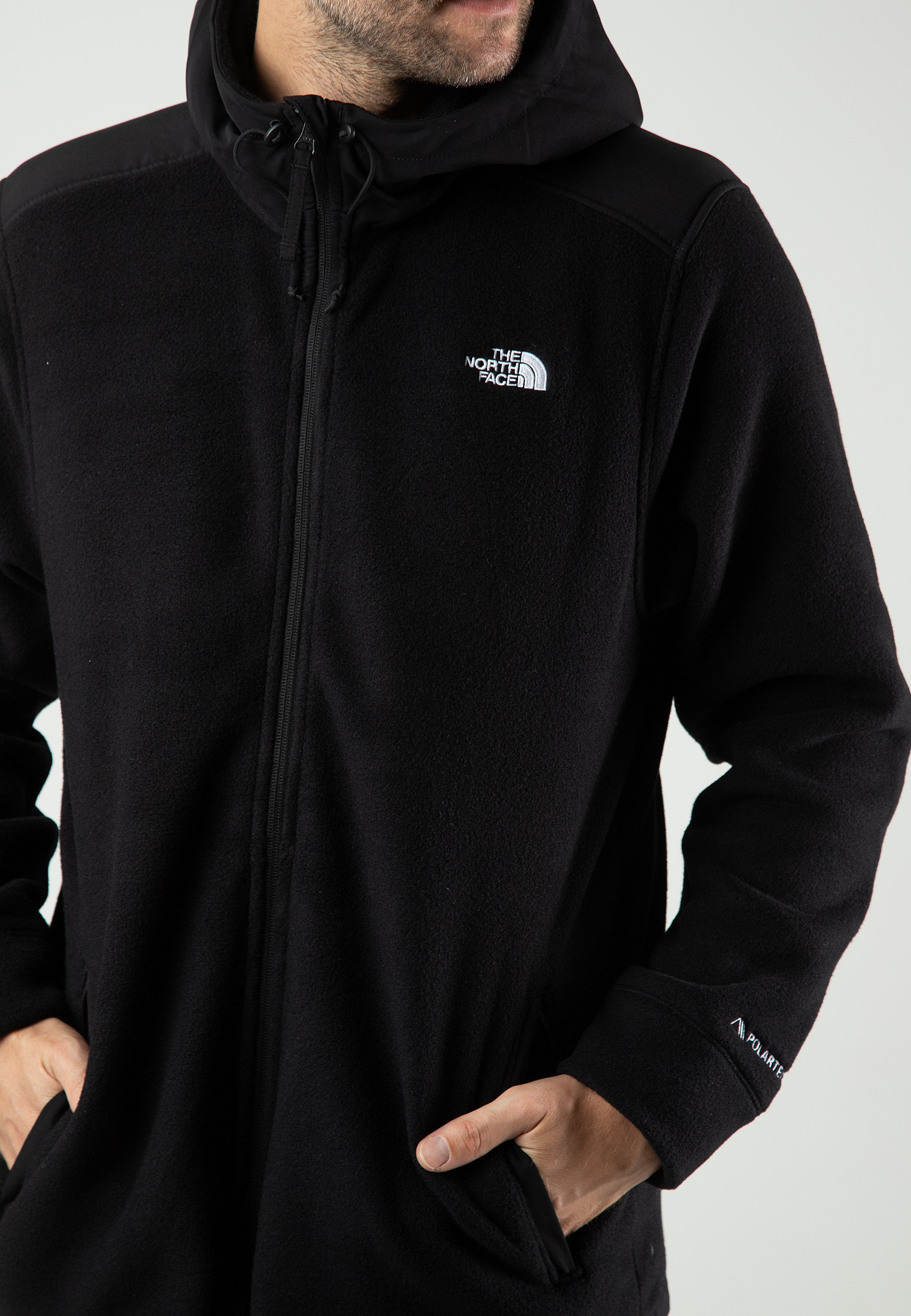 The North Face - Alpine Polartec 200 Hooded Tnf Black/Tnf Black - Jacket | Men-Image