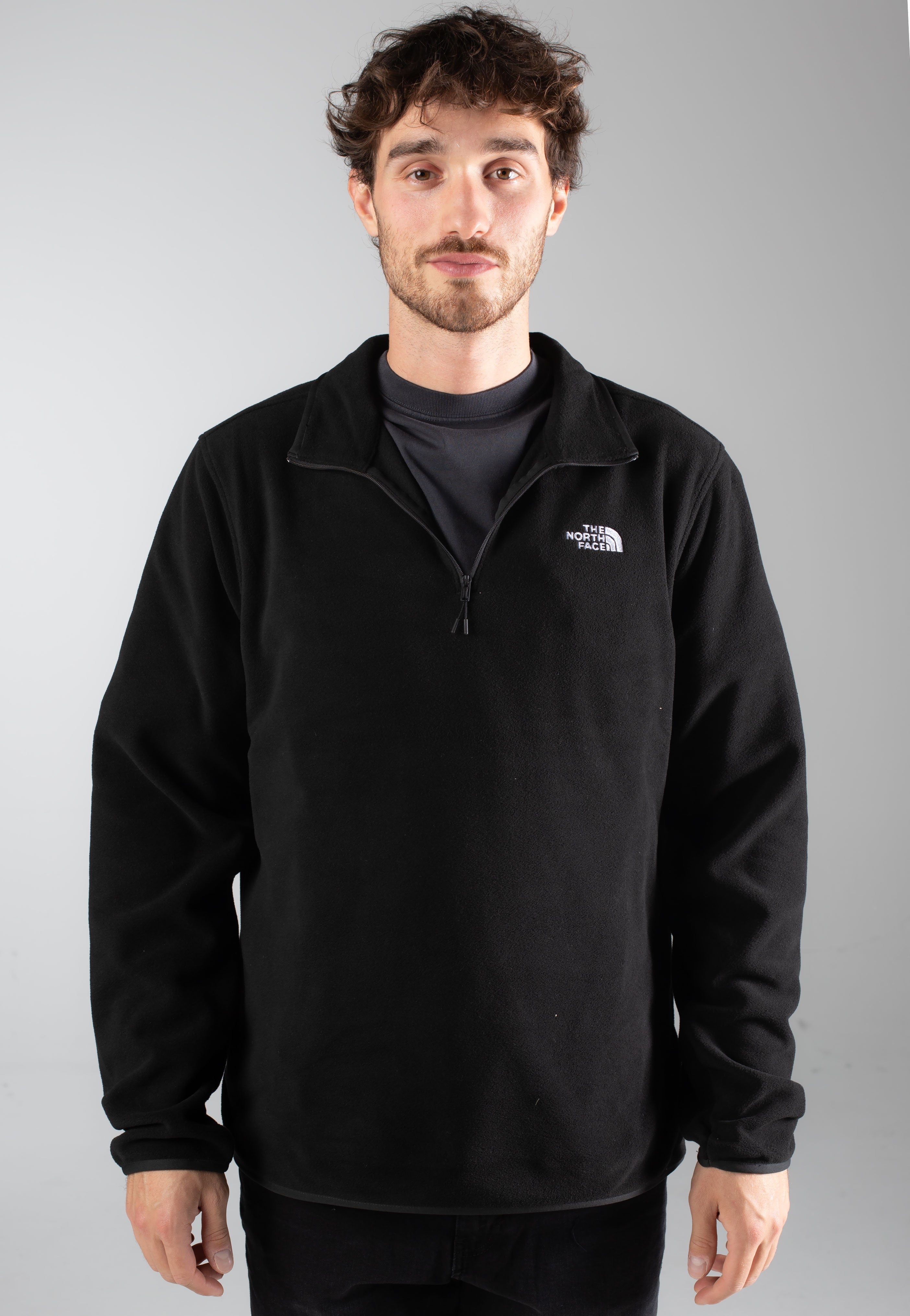 The North Face - Glacier Fleece 1/4 Zip TNF Black - Sweater | Men-Image