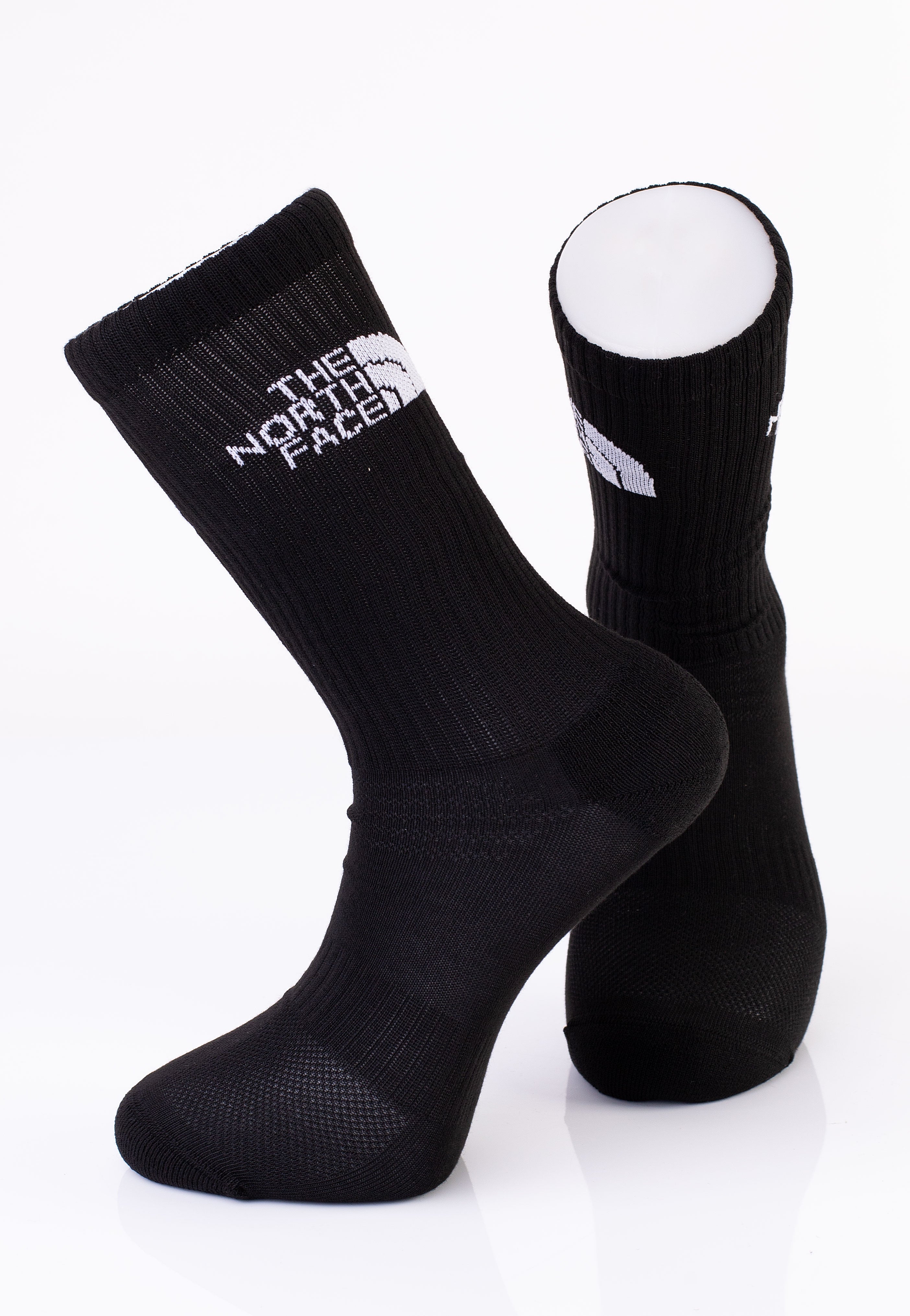 The North Face - Multi Sport Cush Crew Pack Of 3 Tnf Black - Socks | Men-Image