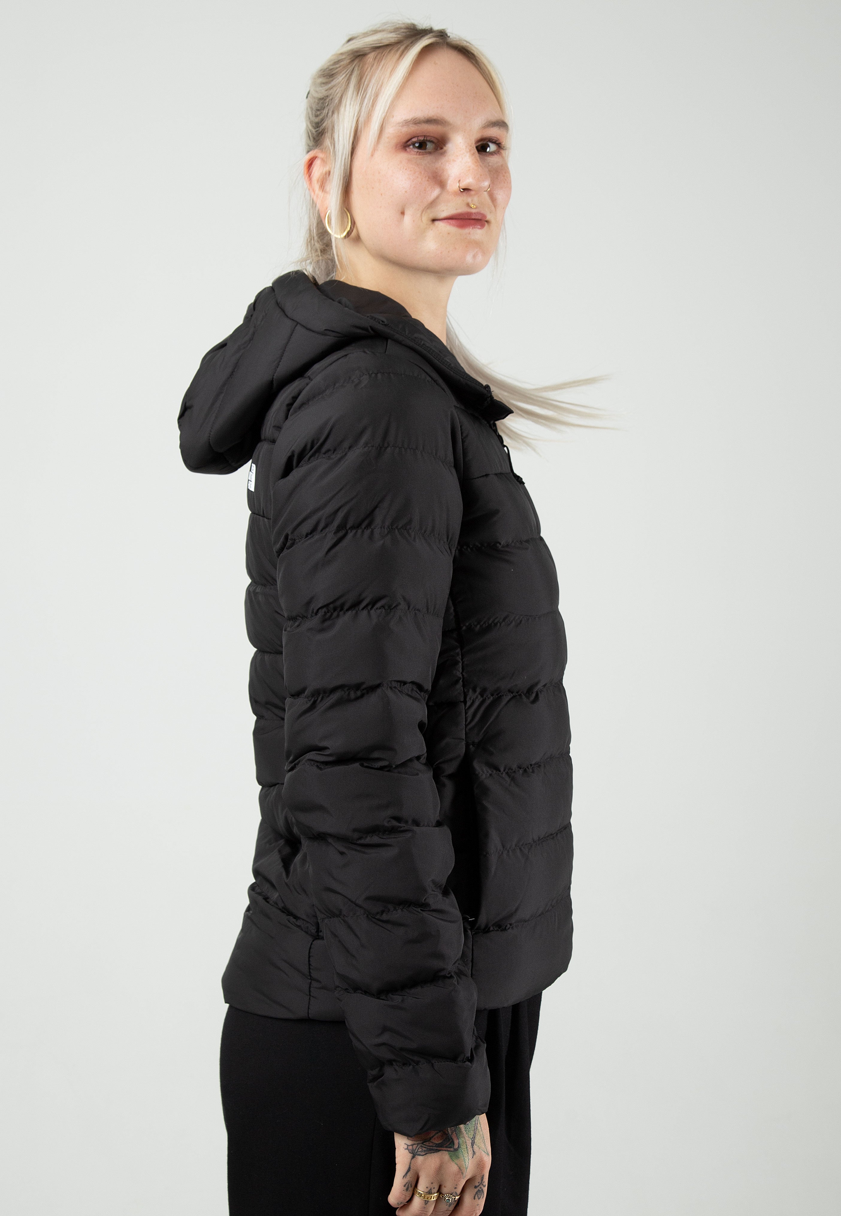 Womens black north face jacket with hood cheap