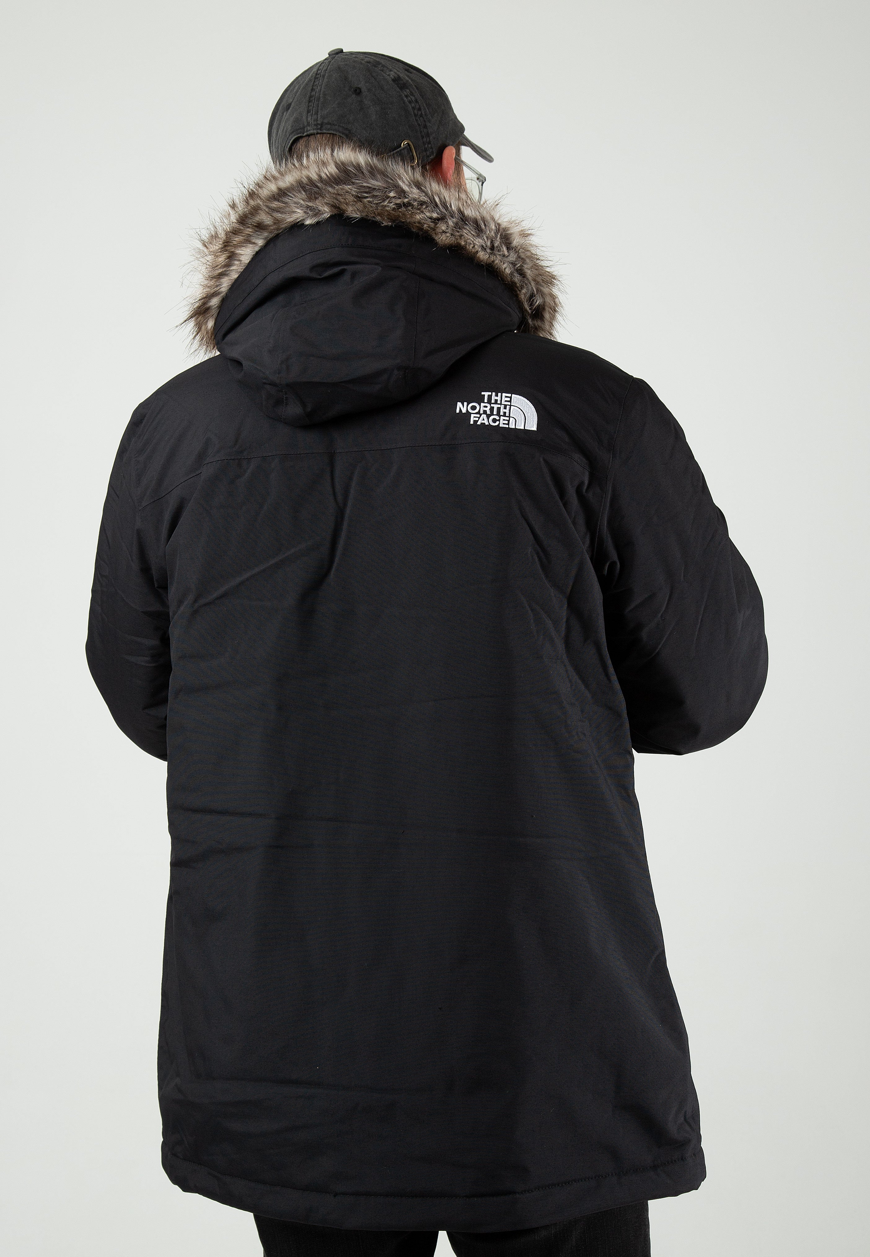 North face zaneck parka mens black cheap
