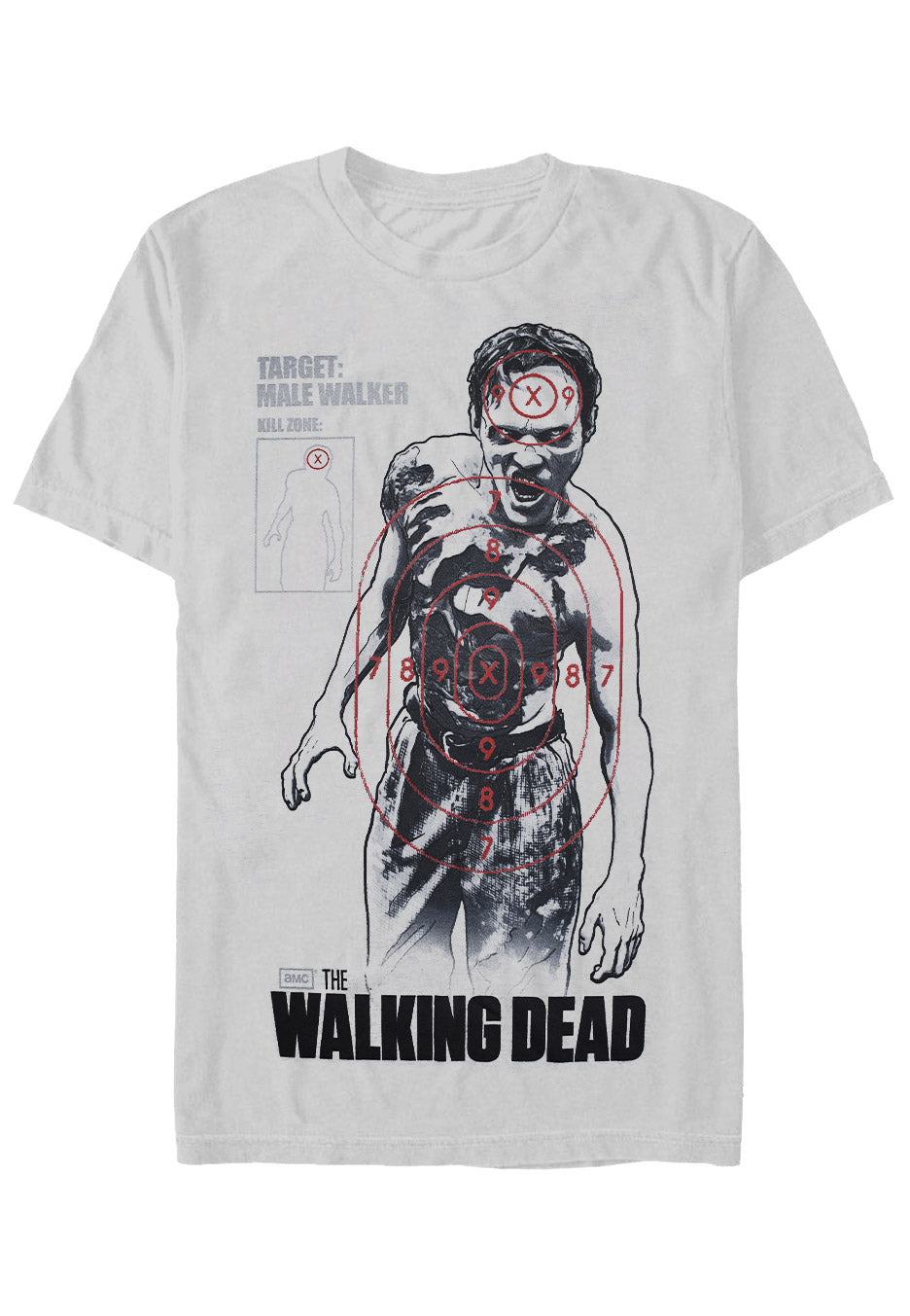 The Walking Dead - Target Male Walker Grey - T-Shirt | Neutral-Image
