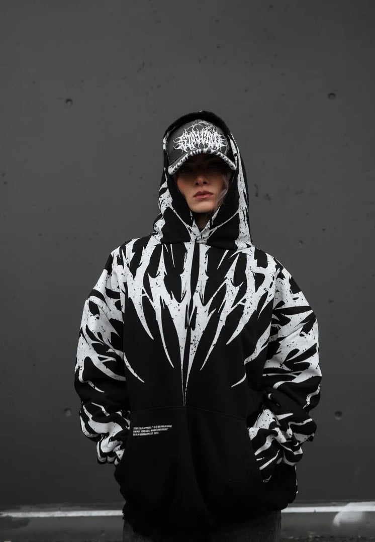 Stay Cold Apparel - Thornbreaker Heavy Oversized Black - Hoodie | Neutral-Image
