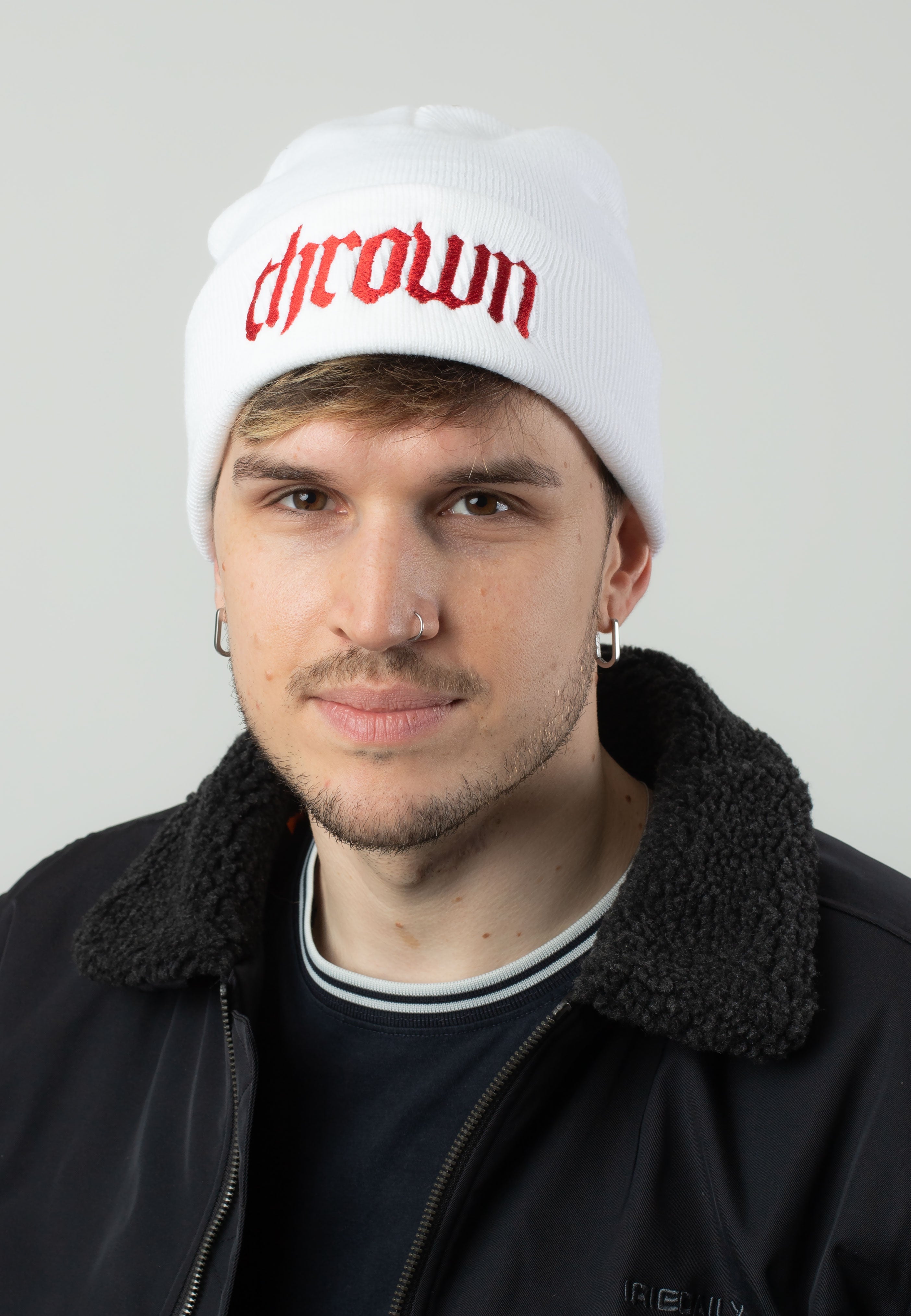 Thrown - Thrown Logo Embroidery White - Beanie | Neutral-Image