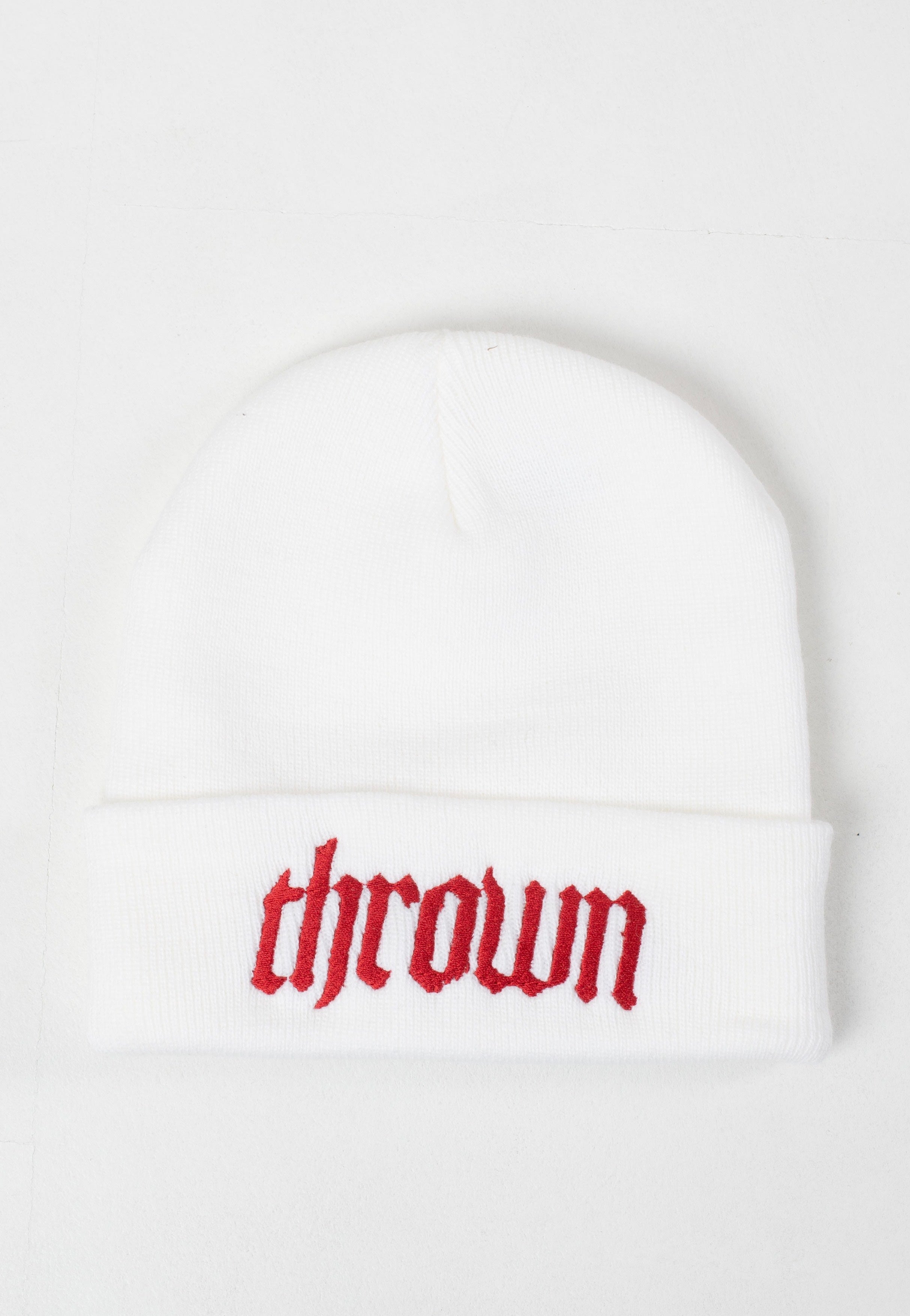 Thrown - Thrown Logo Embroidery White - Beanie | Neutral-Image