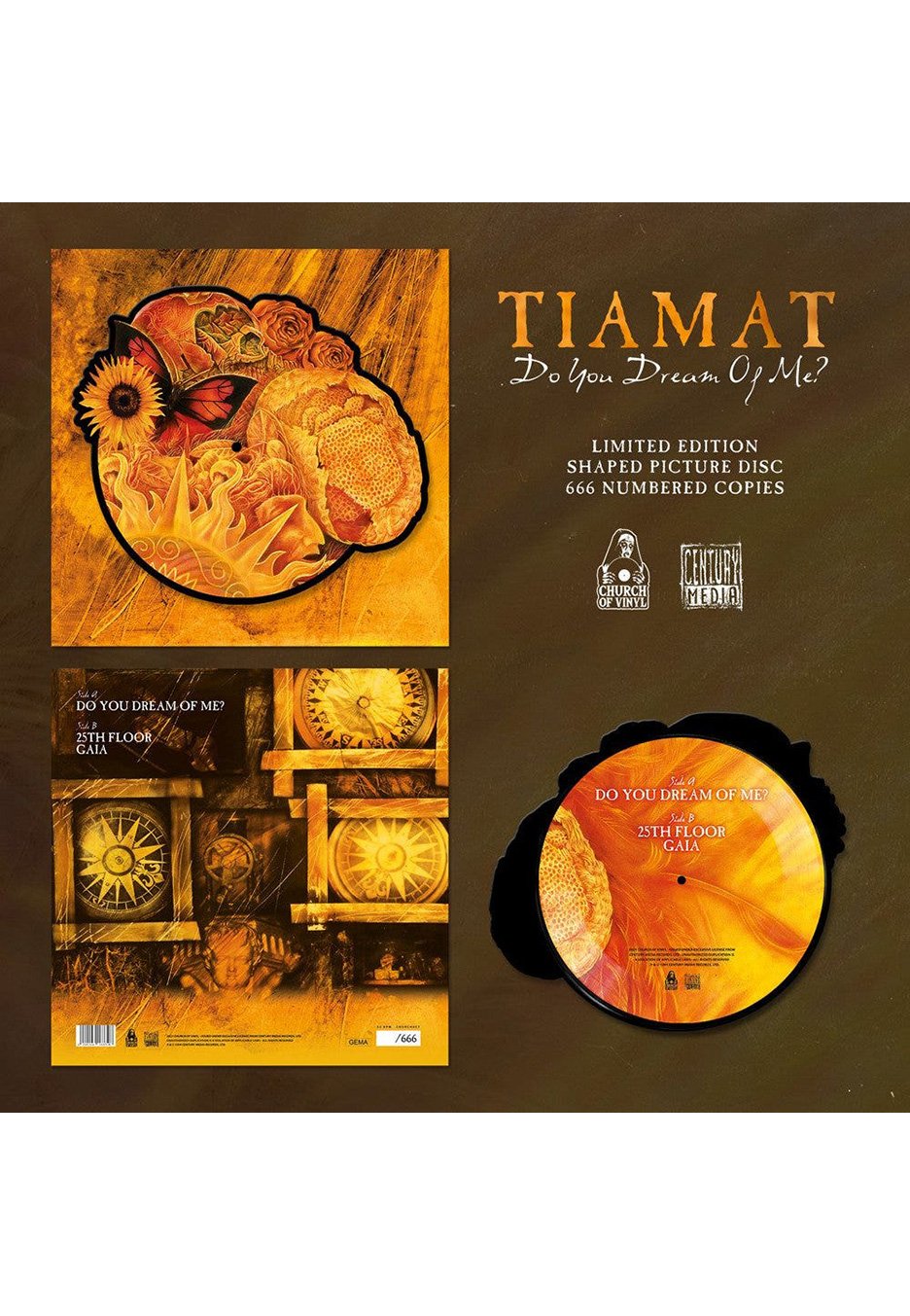 Tiamat - Do You Dream Of Me? Shape - Colored Vinyl