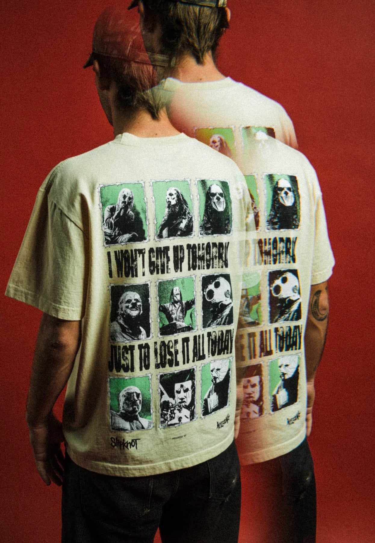 Welcome x Slipknot - Tomorrow Boxy Garment-Dyed Bone - T-Shirt | Men-Image