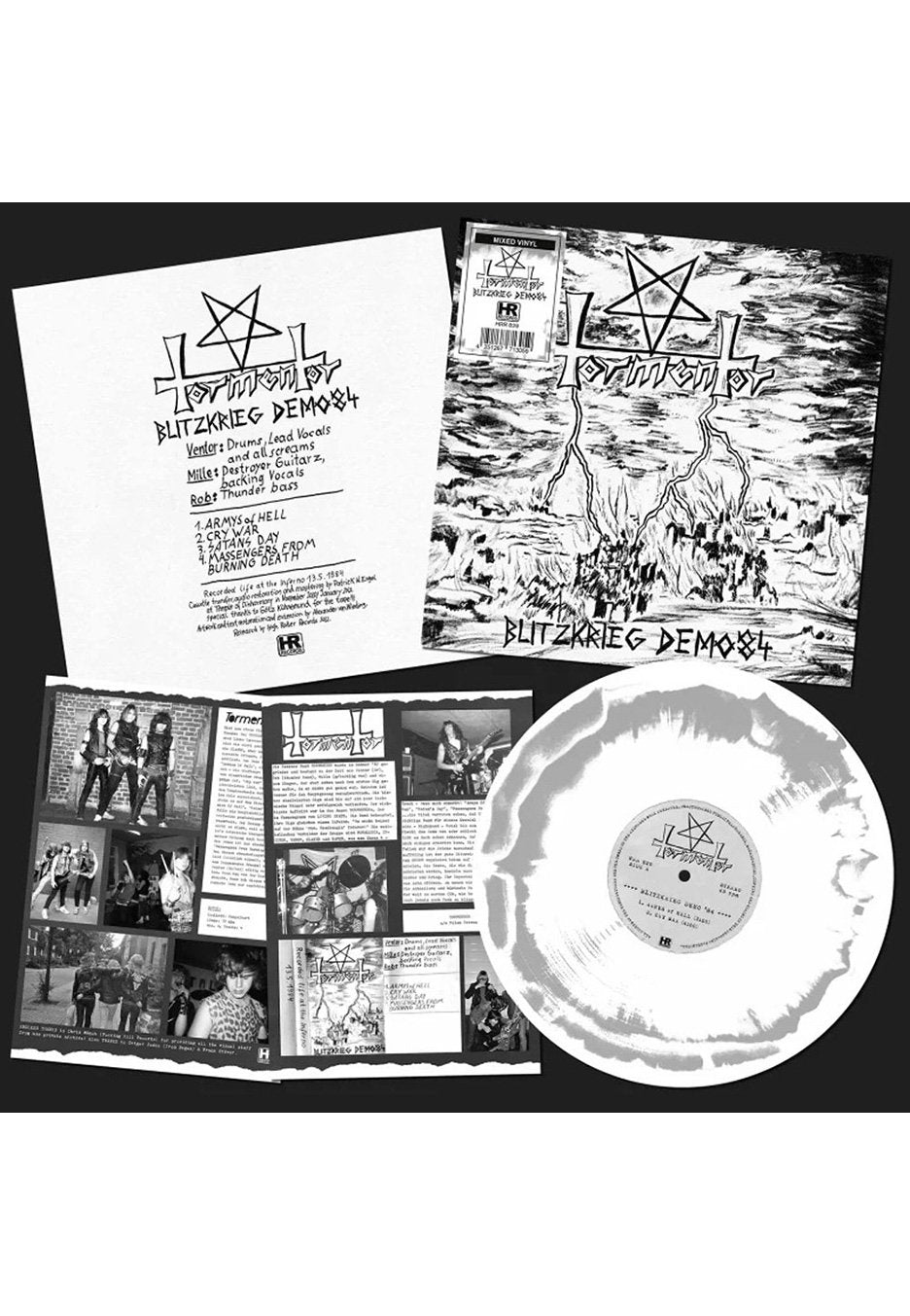 Tormentor - Blitzkrieg Demo '84 White/Grey - Colored Mini Vinyl